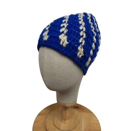 Japanese Brand 🪡 Japanese chochet craft handmade pull on beanie hat Size ONE SIZE - 1 Thumbnail