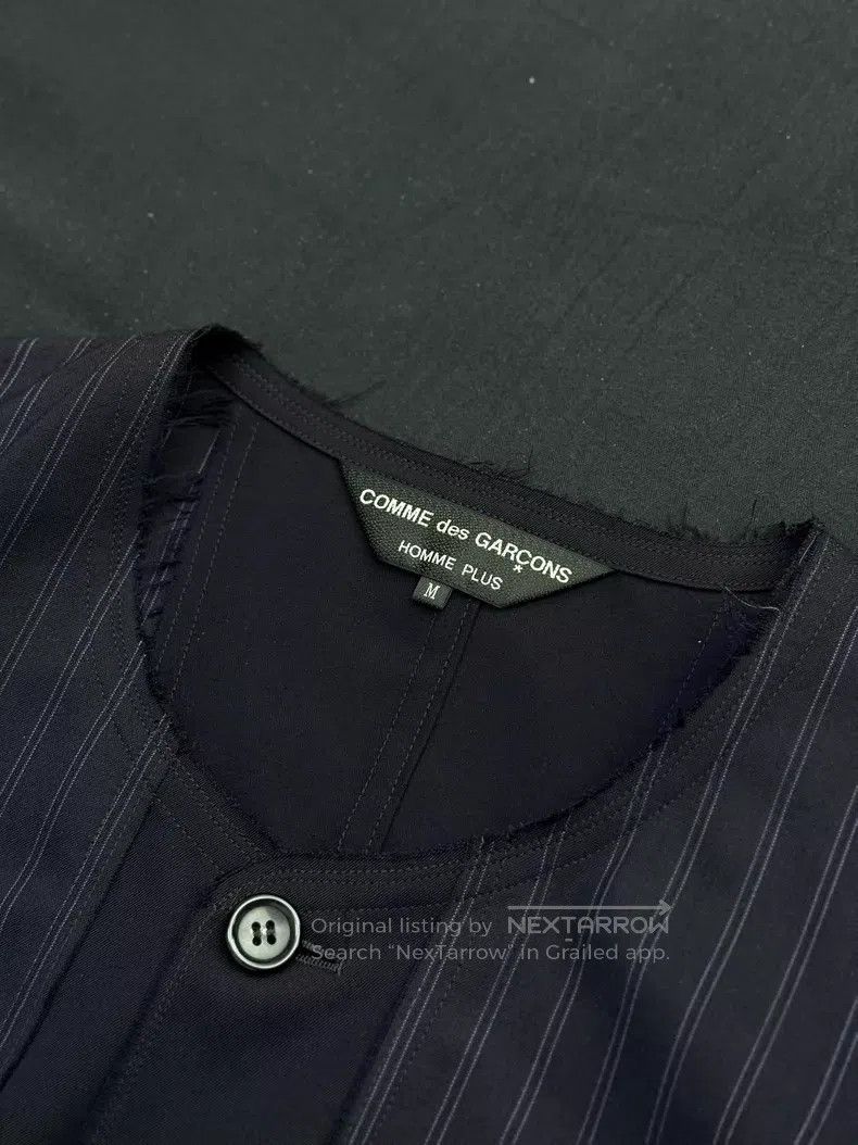 Comme des Garcons Comme Des Garcons Deconstructing a ripped striped wool sui Size US M / EU 48-50 / 2 - 8 Thumbnail