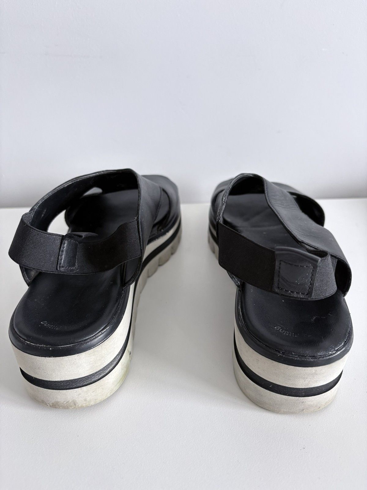 Other Gabor leather wedge black platform sandals women's size 38 Size US 8 / IT 38 - 3 Thumbnail