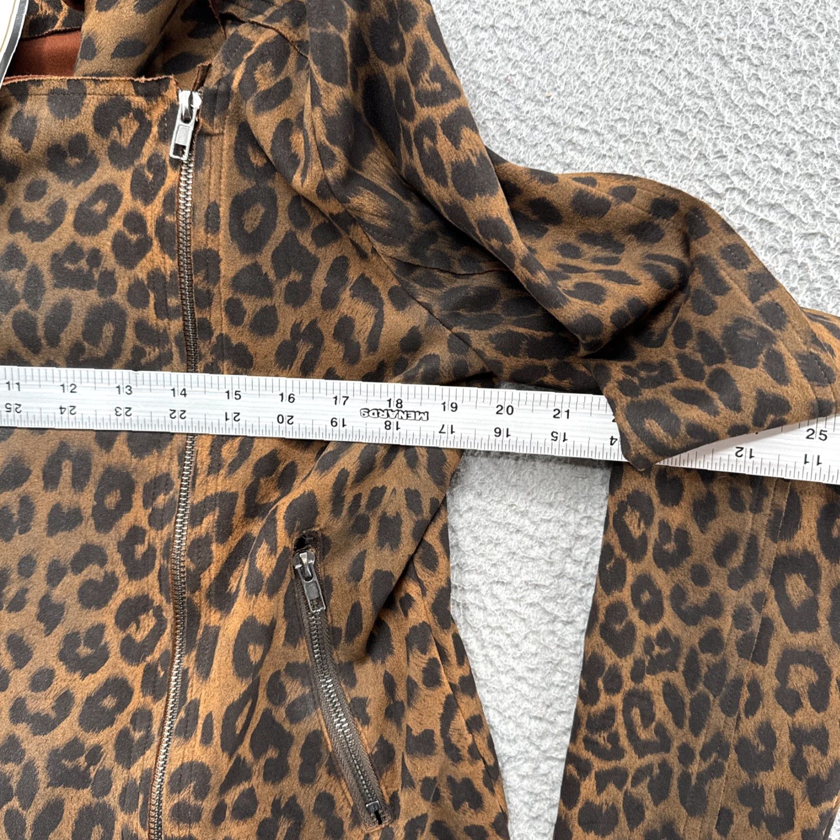 Vintage VINTAGE Oddy Women’s Leopard Cheetah Print Asymmetrical Zip Blazer Jacket Women M/L NEW Size M / US 6-8 / IT 42-44 - 4 Thumbnail
