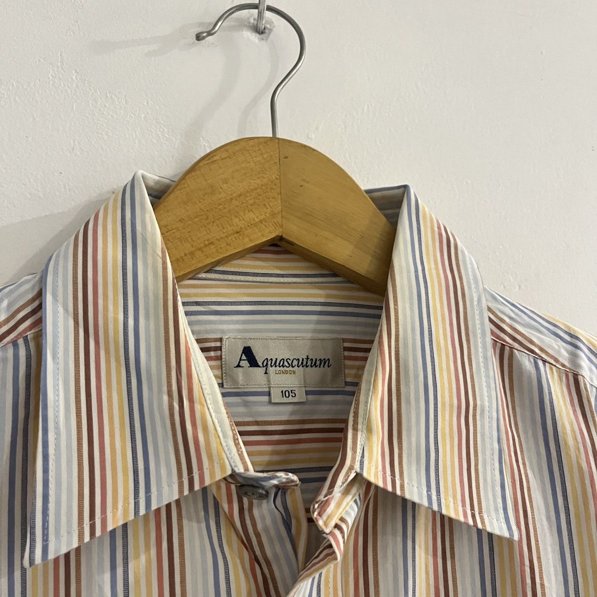 Aquascutum aquascutum - striped shirt Size US L / EU 52-54 / 3 - 4 Thumbnail