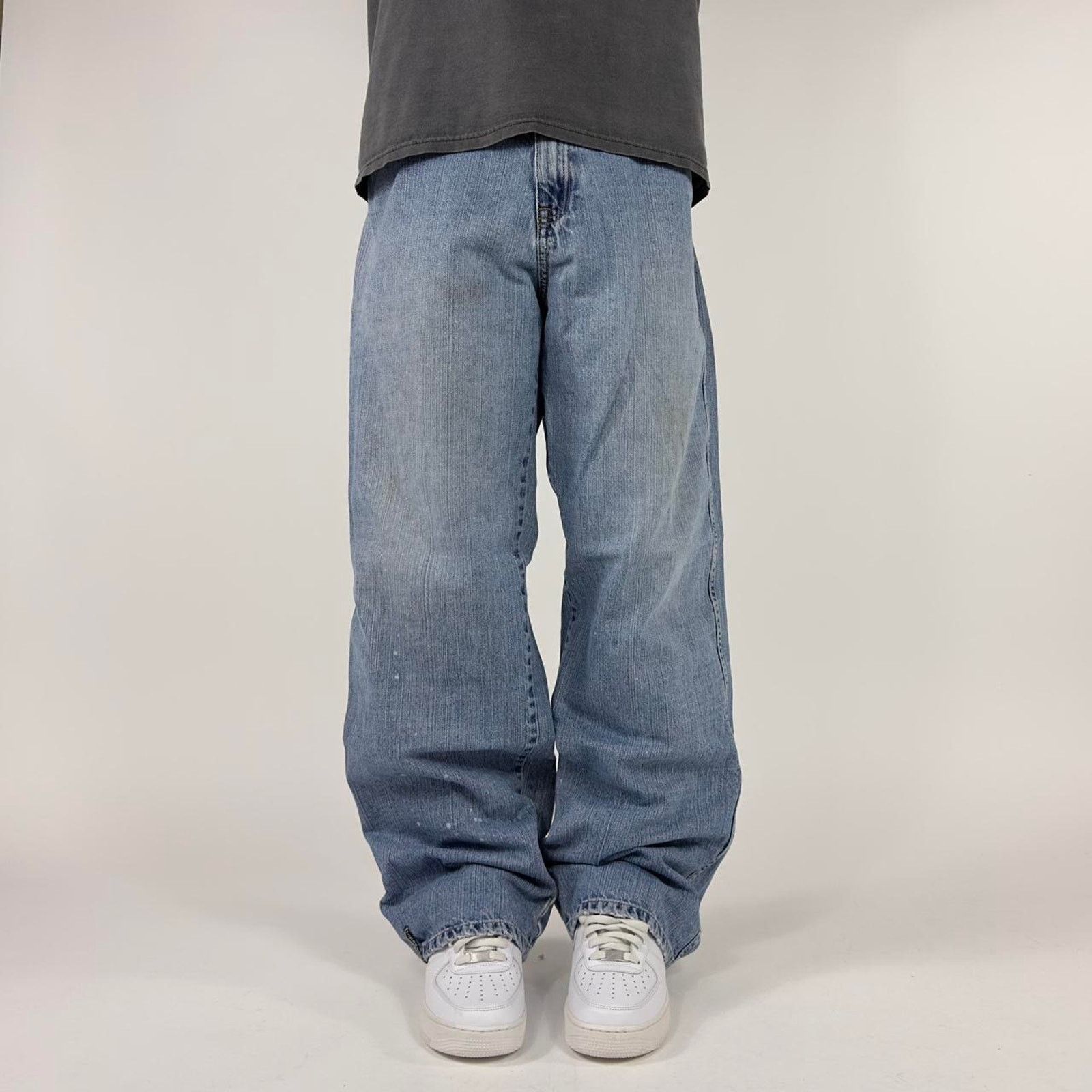 Rocawear × StraightFaded Y2K Rocawear Rave Pipe Wideleg Grunge Denim Streetwear pants Size US 36 / EU 52 - 3 Thumbnail
