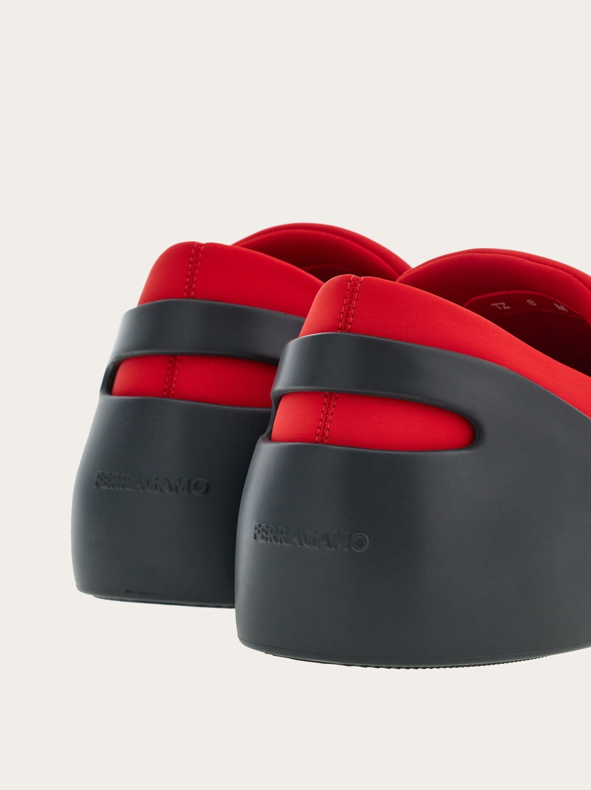 Salvatore Ferragamo o1s1rm0825 Hybrid Slip-on Sneakers in Black/Red Size US 9 / EU 42 - 3 Thumbnail