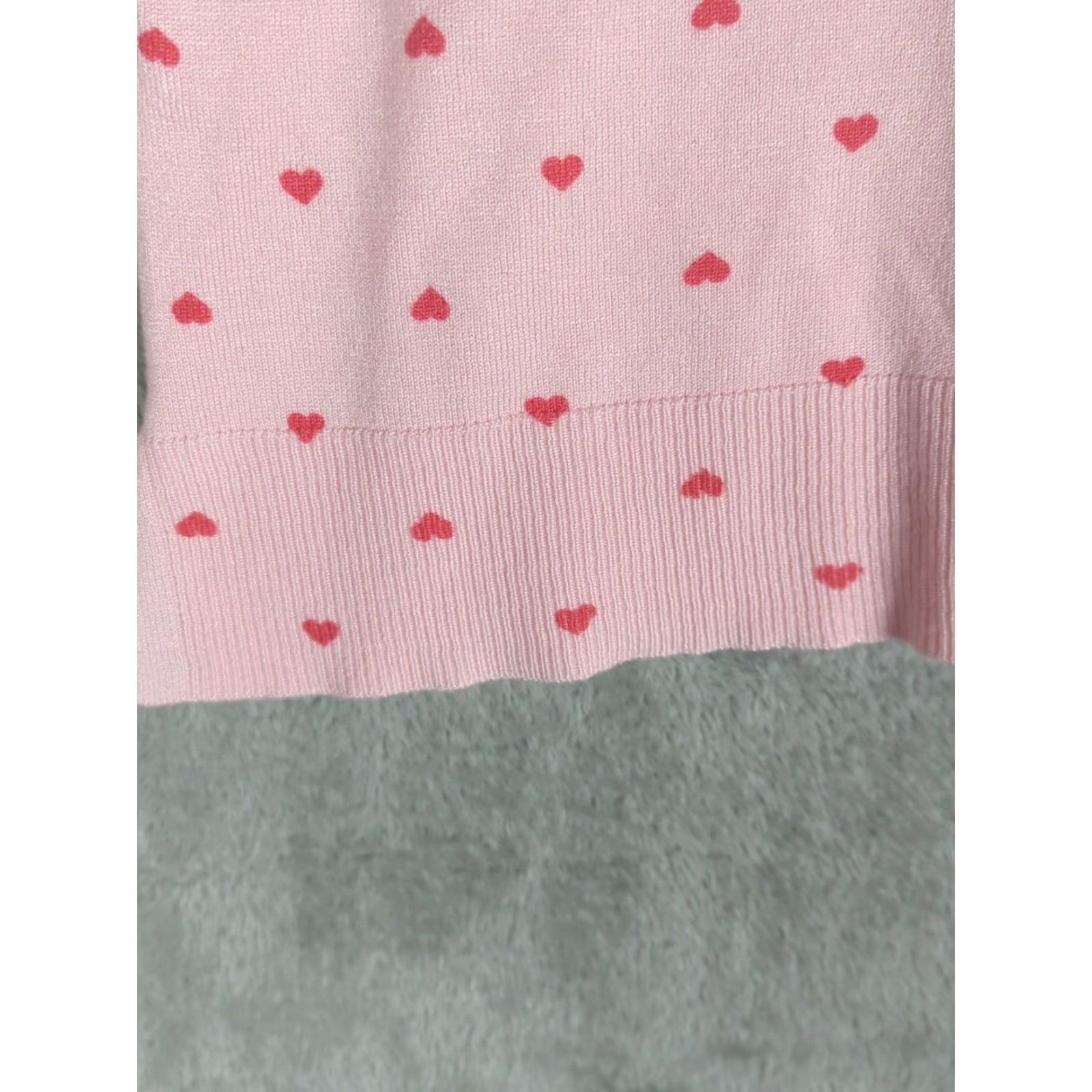 Style & Co Womens Sweater Pink Sz Petite Large Heart Print Pullover Coquette Novelty Size L / US 10 / IT 46 - 4 Thumbnail