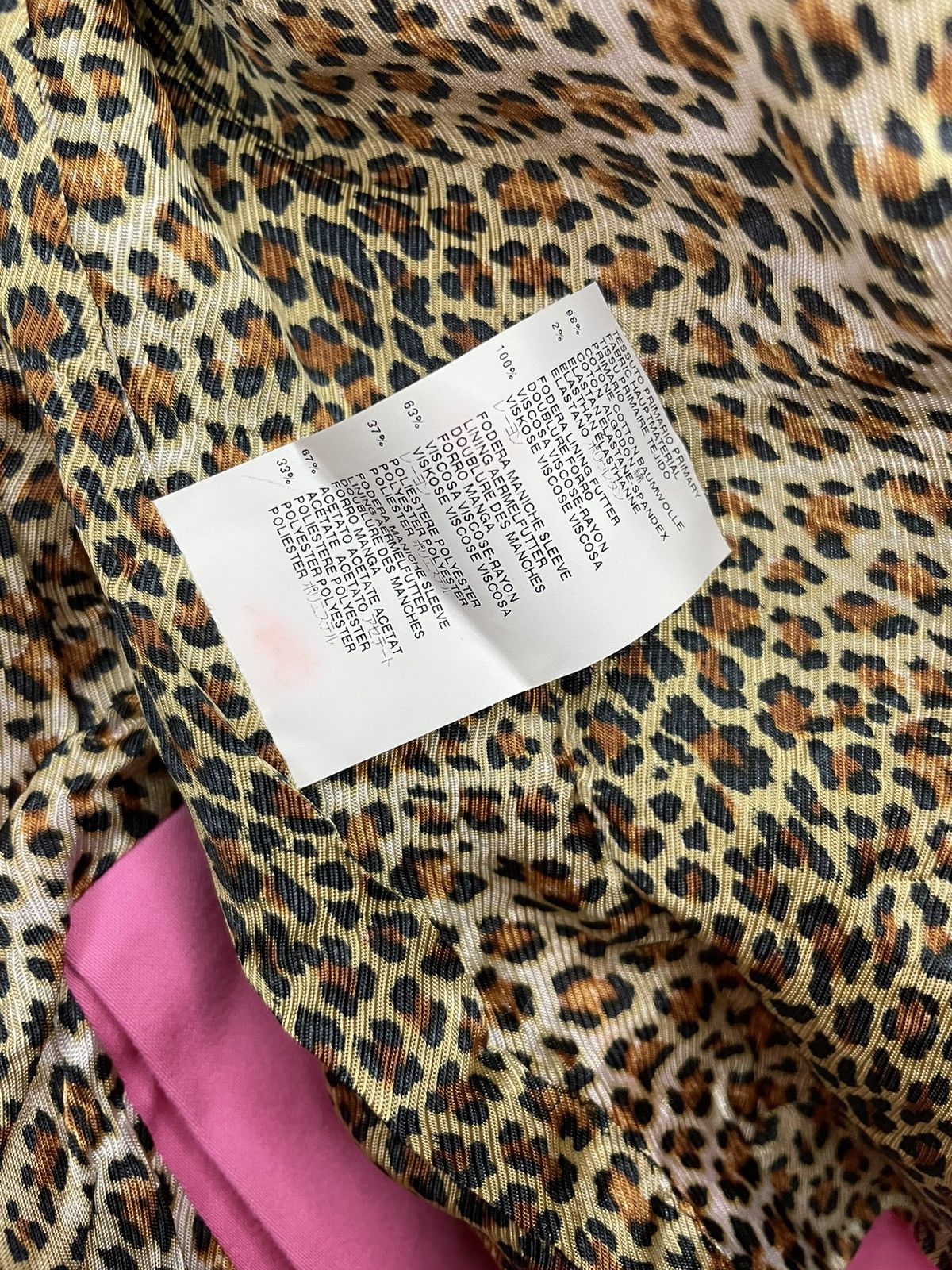 Just Cavalli × Roberto Cavalli Just Cavalli Pink / Leopard Blazer Size M / US 6-8 / IT 42-44 - 10 Thumbnail