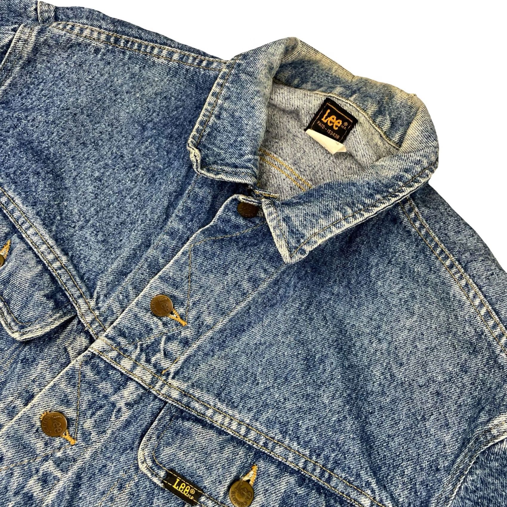 Lee VINTAGE Lee Men’s Denim Trucker Jean Jacket Blue 46R Size US 30 / EU 46 - 2 Thumbnail