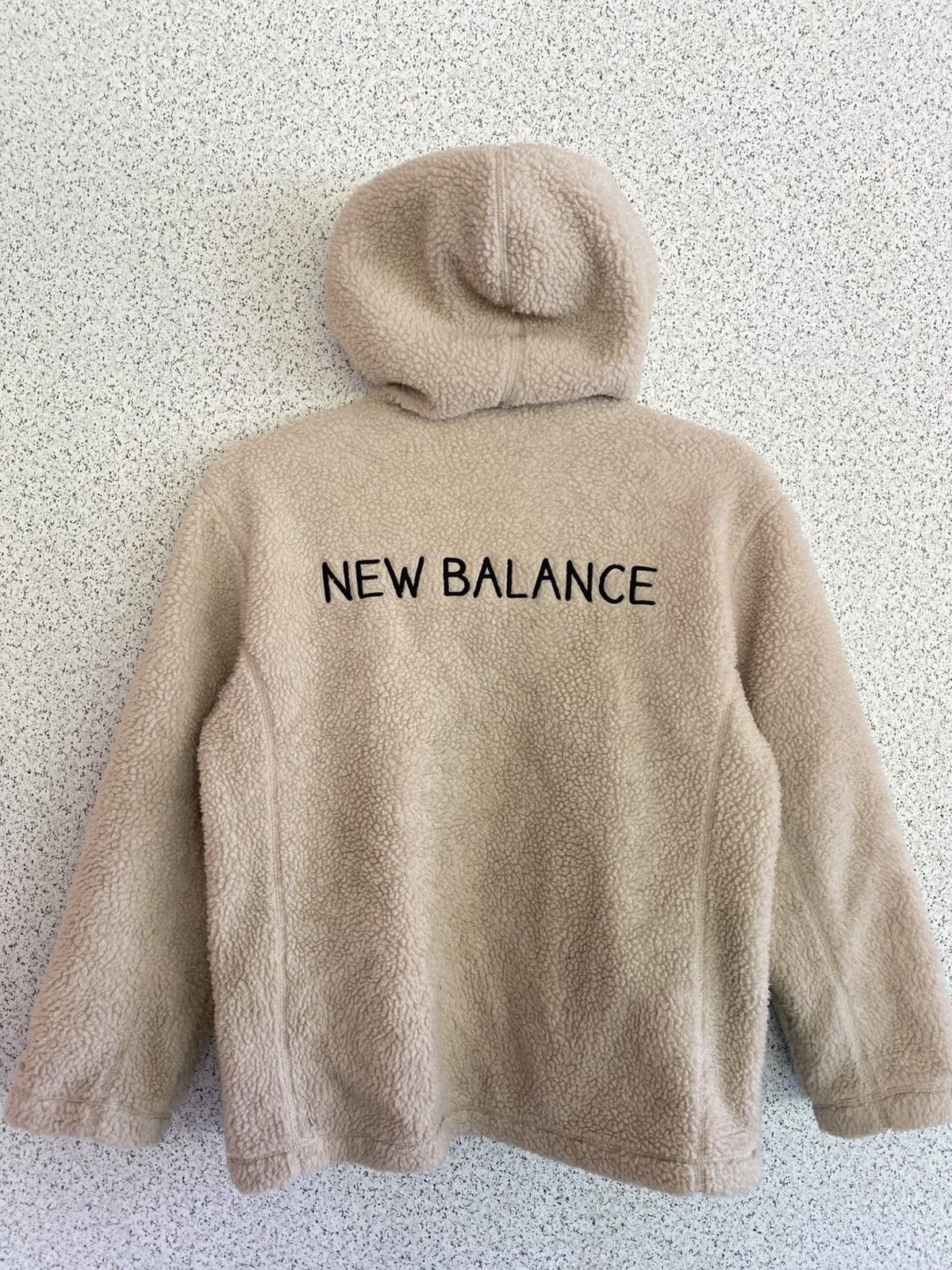 New Balance New Balance Sherpa Hoodie – Cream/ Beige Statement Back Logo Size S / US 4 / IT 40 - 4 Thumbnail