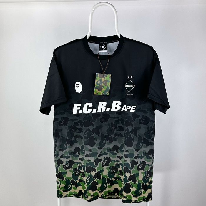 Bape Bape x F.C.R.B Game Shirt Black 2019 | Grailed