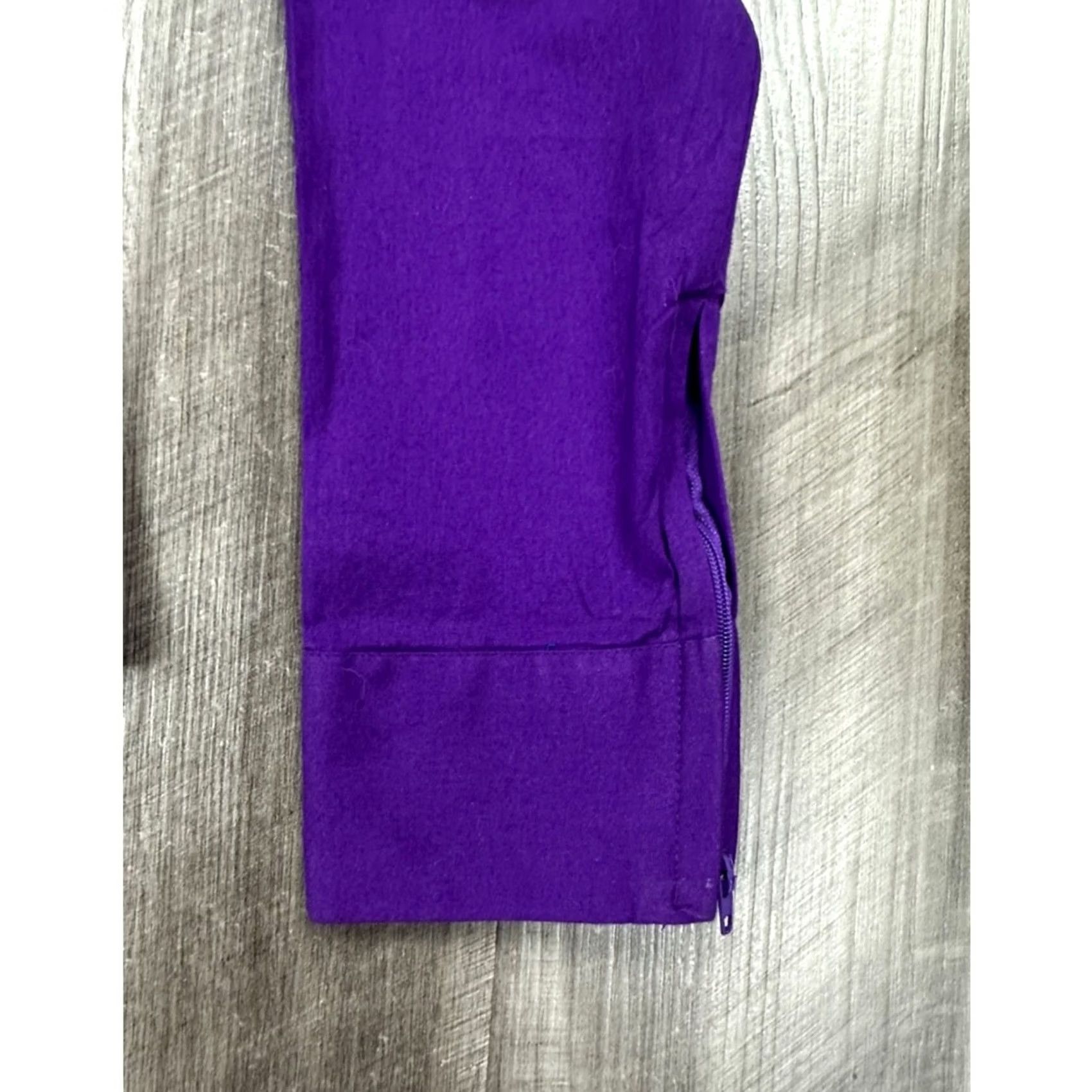 Vintage Royal Highness Equestrian Blouse Women's Medium Purple Shirt Size M / US 6-8 / IT 42-44 - 3 Thumbnail
