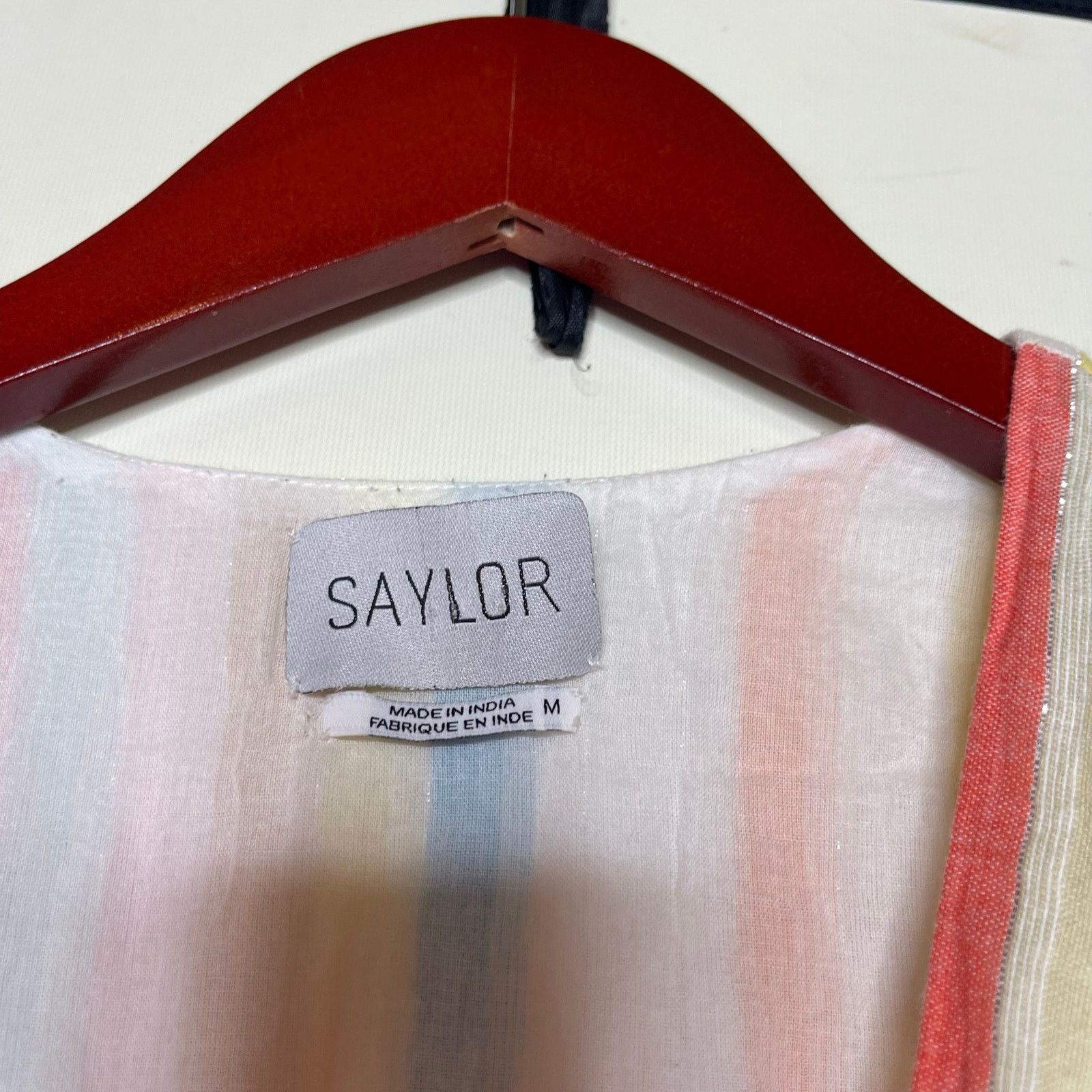 Saylor Saylor Austen in Pastel Watercolor Striped Maxi Dress sz M Size M / US 6-8 / IT 42-44 - 3 Thumbnail
