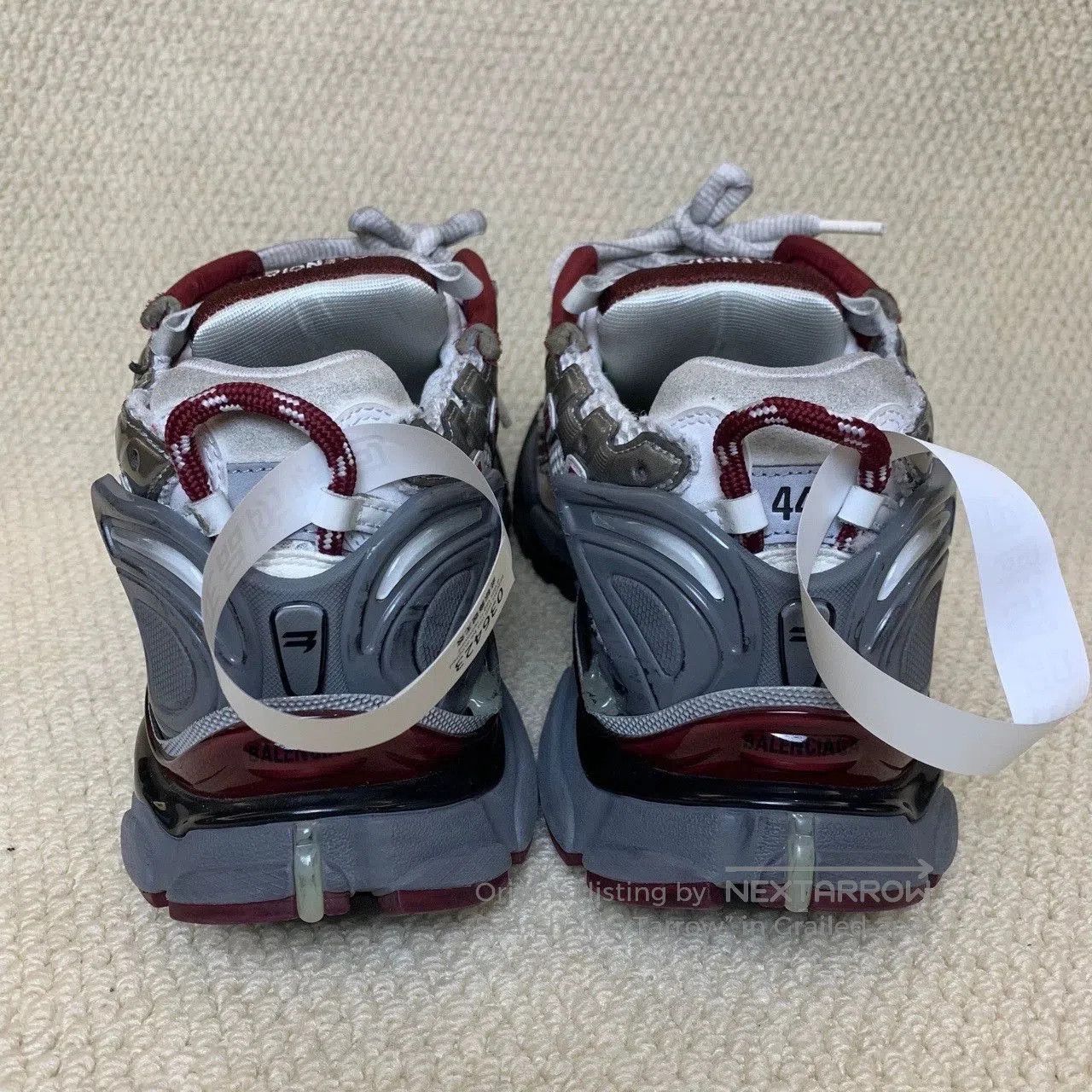 Balenciaga balenciaga runner lifestyle shoes in white gray red. Size US 10 / EU 43 - 4 Thumbnail