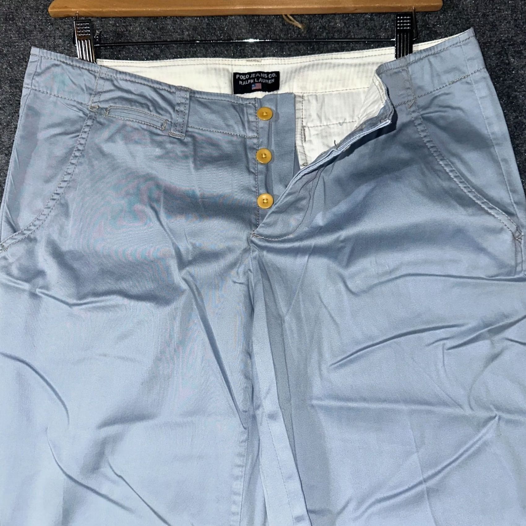 Polo Ralph Lauren Polo Jeans Co Ralph Lauren Pants Womens 8 Blue Cotton Stretch Crop Straight Size 30" / US 8 / IT 44 - 6 Thumbnail