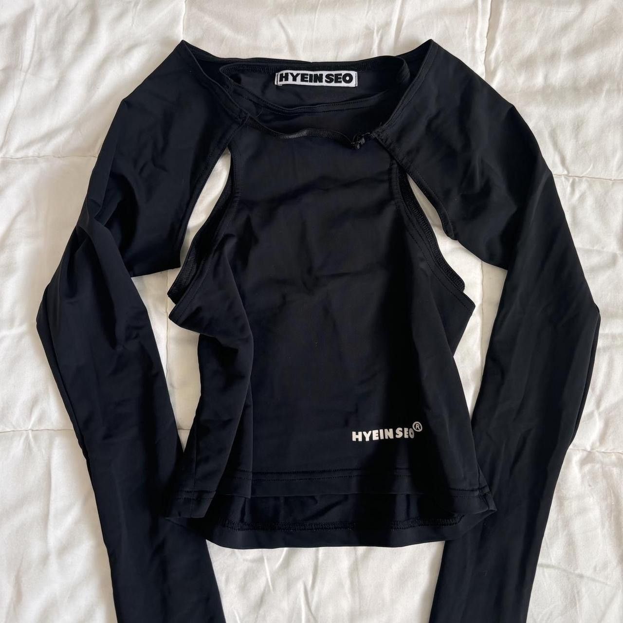 Hyein Seo Hyein Seo Jersey Racer Top w/ Sleeves Size XS / US 0-2 / IT 36-38 - 2 Thumbnail