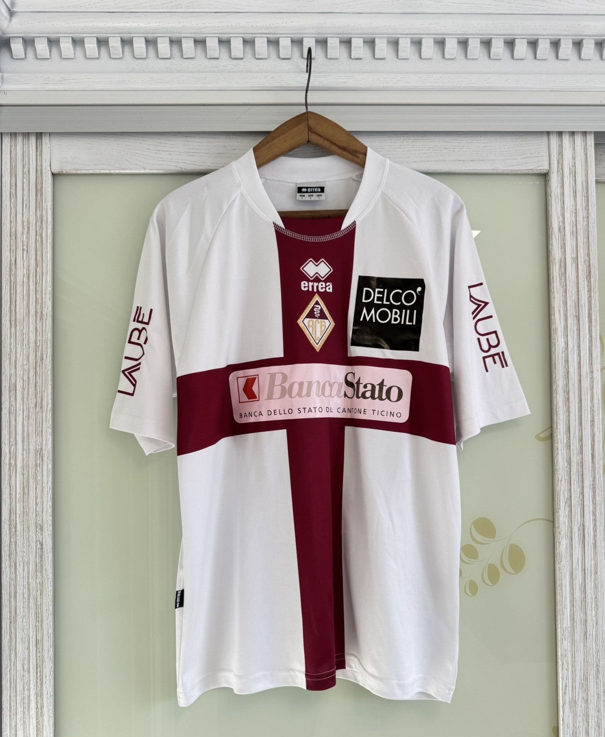 Errea Di Zenzo #23 Bellinzona 2008-2009 Away Soccer Jersey Shirt Size US L / EU 52-54 / 3 - 2 Thumbnail
