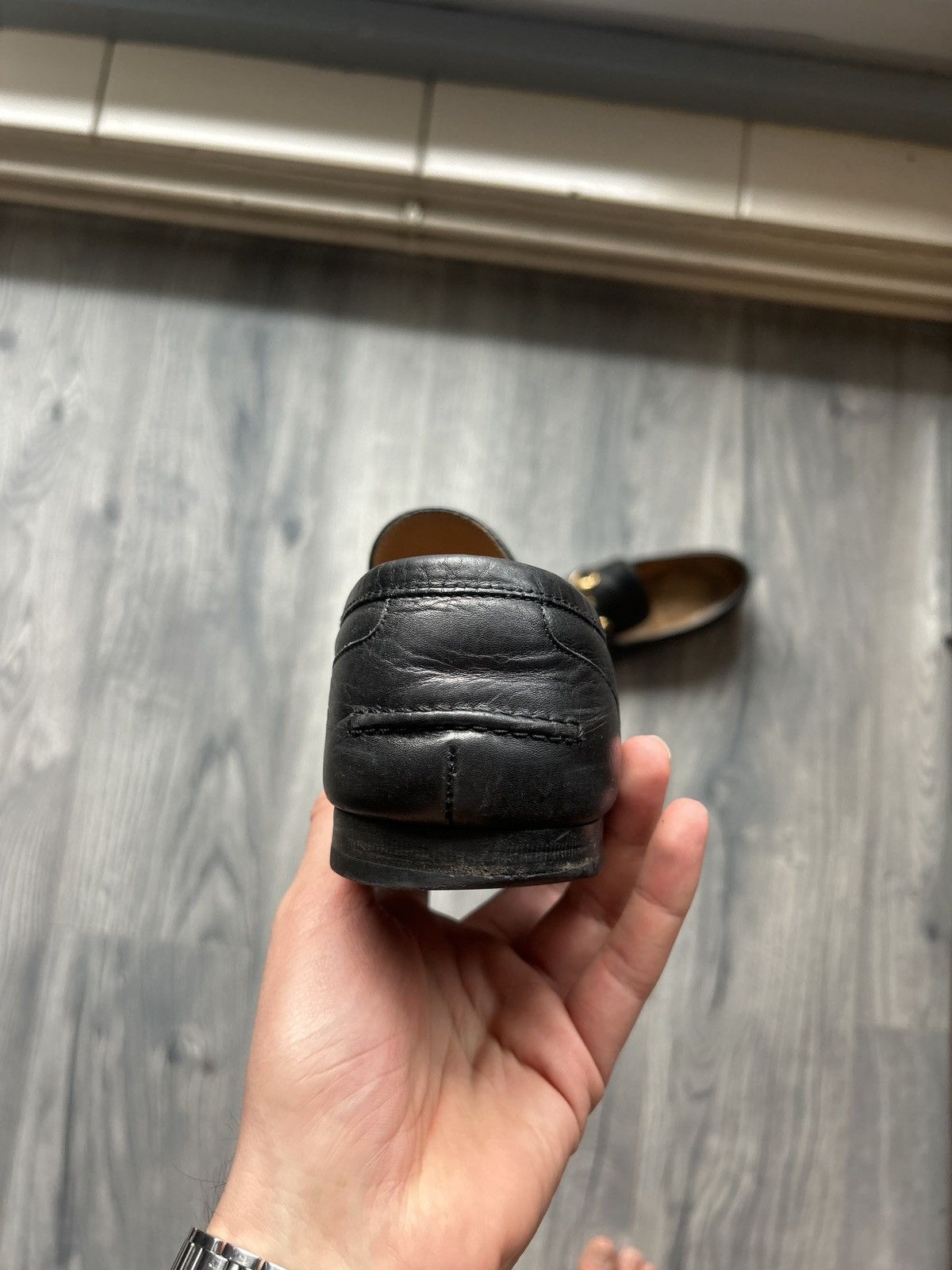 Gucci Black Horsebit Loafers in Leather Size US 7 / EU 40 - 14 Thumbnail