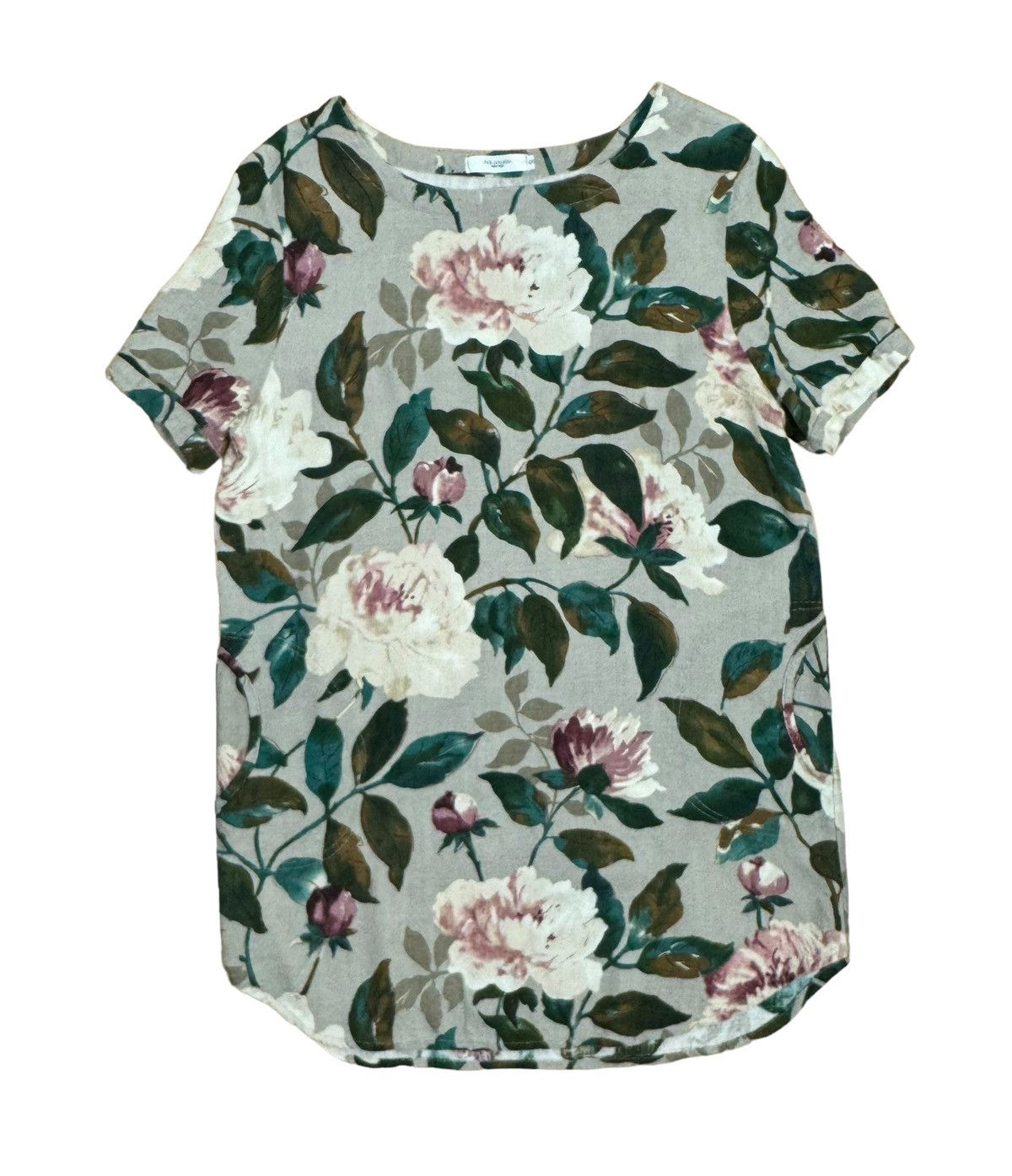 Designer Puo Dou Dou Mini Shift Dress Floral Printed Cotton size S Size S / US 4 / IT 40 - 14 Thumbnail