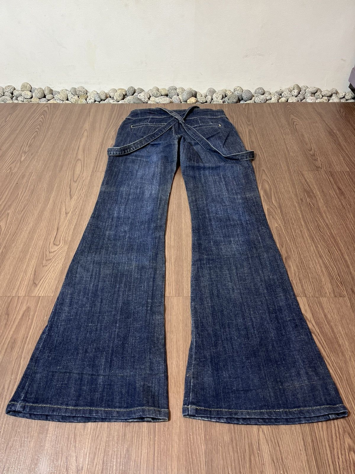 Japanese Brand × Le Grande Bleu (L.G.B.) × Tornado Mart ANAP japan suspender flare denim Size US 28 / EU 44 - 8 Thumbnail