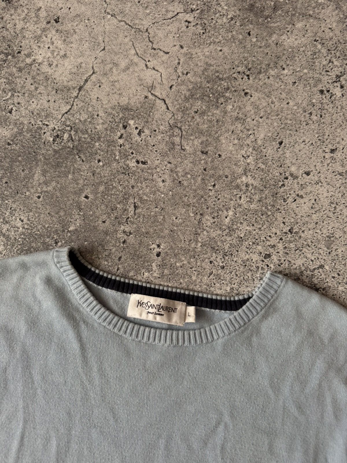 Yves Saint Laurent Yves Saint Laurent Sweater Man’s Vintage Big logo Rare L Size US L / EU 52-54 / 3 - 5 Thumbnail
