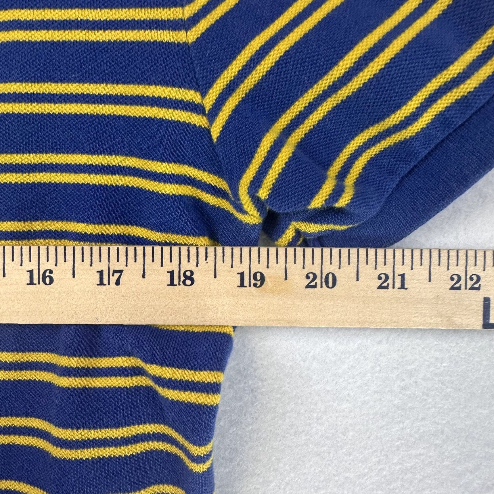 Polo Ralph Lauren Polo Ralph Lauren Shirt Mens Large Blue Yellow Striped Custom Fit Classic Size US L / EU 52-54 / 3 - 6 Thumbnail
