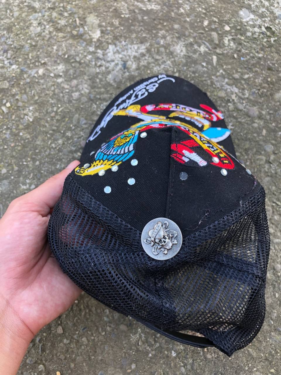 Other Vintage Y2K Ed Hardy cap skull big logo Size ONE SIZE - 4 Thumbnail