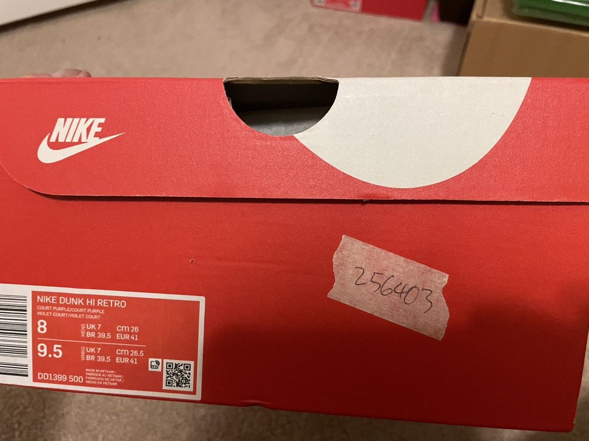 Nike Nike Dunk High Lakers Size US 8 / EU 41 - 13 Thumbnail