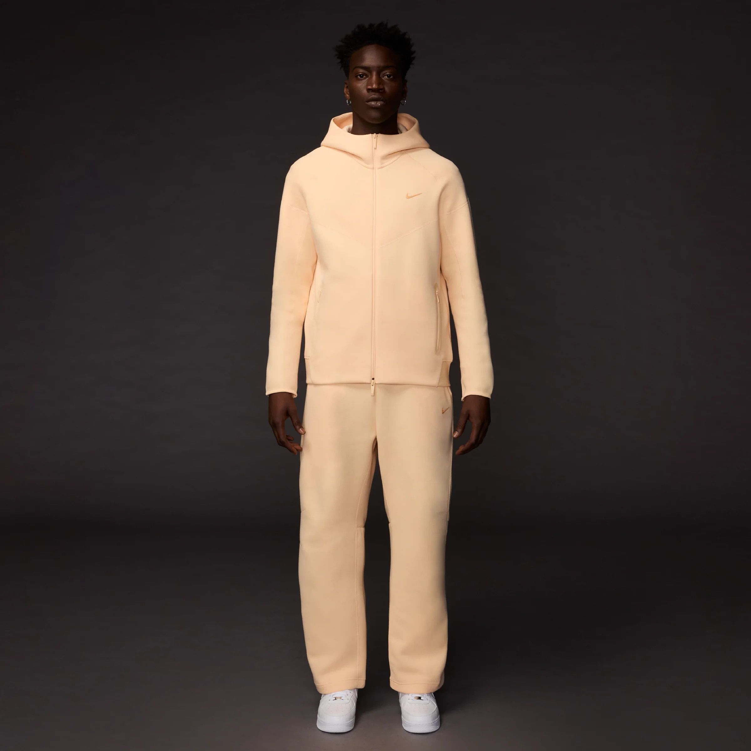 Drake Nike x NOCTA Tech Fleece Full Zip Hoodie Ice Peach Size US XXL / EU 58 / 5 - 2 Thumbnail