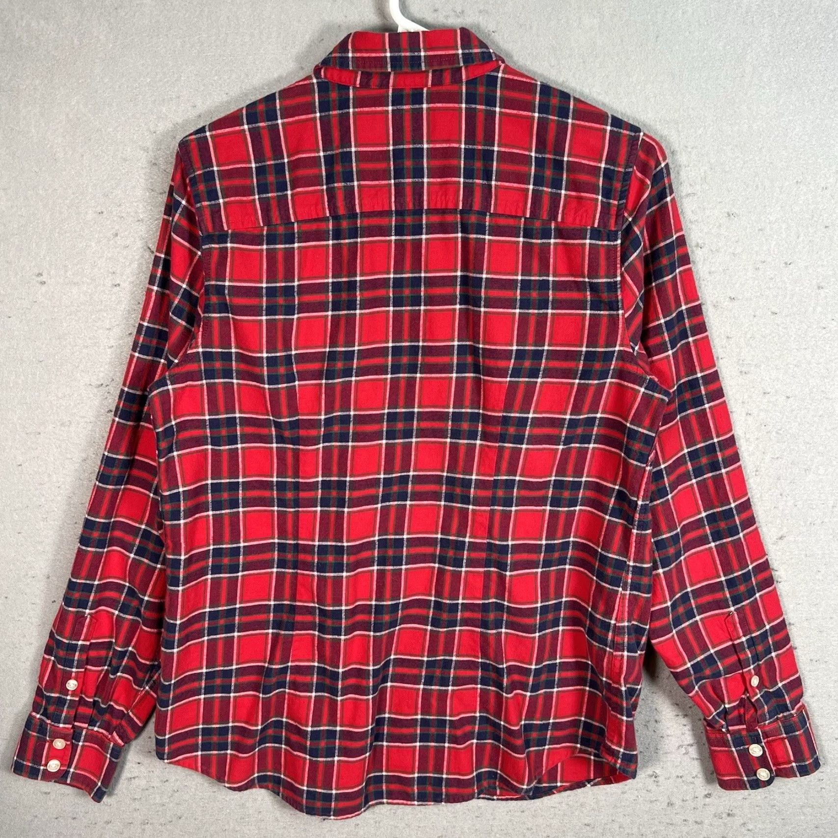 Vineyard Vines Vineyard Vines Plaid Flannel Button Up Shirt Womens 8 Red Long Sleeve Cotton Size M / US 6-8 / IT 42-44 - 6 Thumbnail