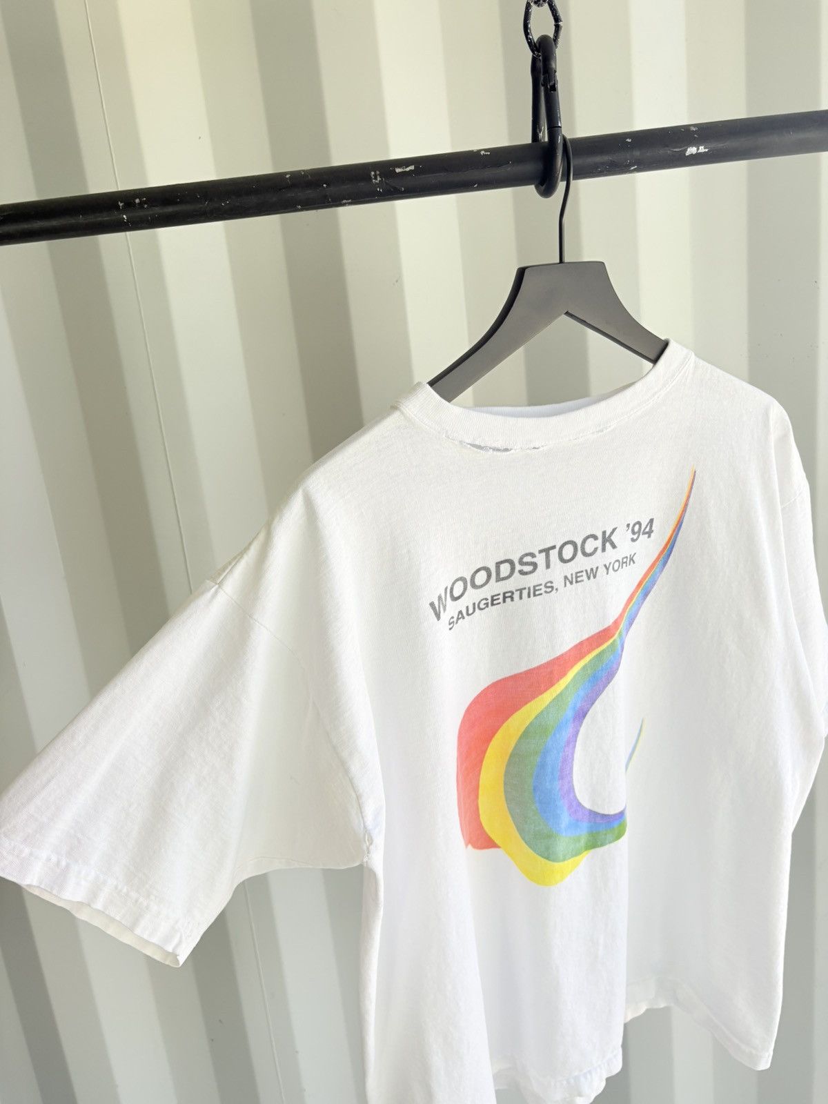 Band Tees Thrashed Woodstock 94 Band Faded Distressed ERD Grunge Size US XL / EU 56 / 4 - 3 Thumbnail