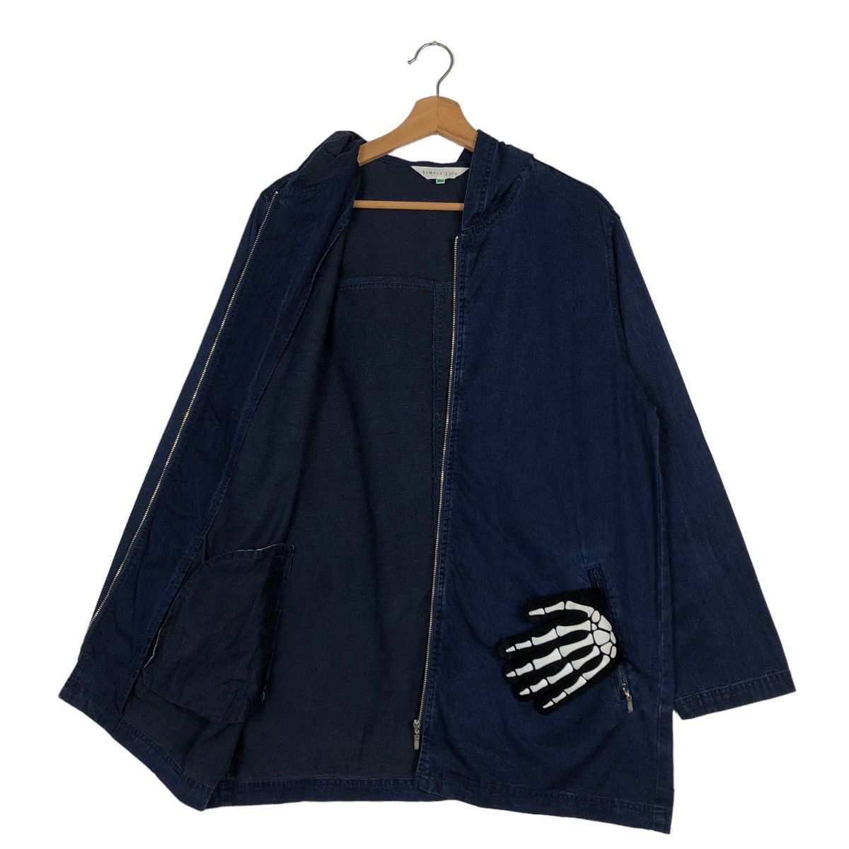 45rpm 🔥90’s Indigo Denim Jacket Blue Blue Japan Simple Life Size US M / EU 48-50 / 2 - 10 Thumbnail