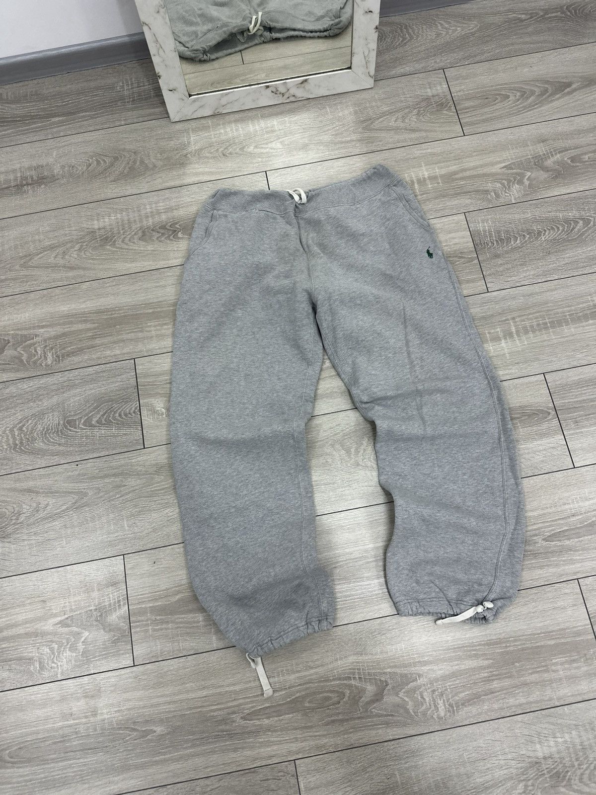 Polo Ralph Lauren Polo Ralph Lauren Vintage Baggy Gray Sweatpants Size US 34 / EU 50 - 3 Thumbnail