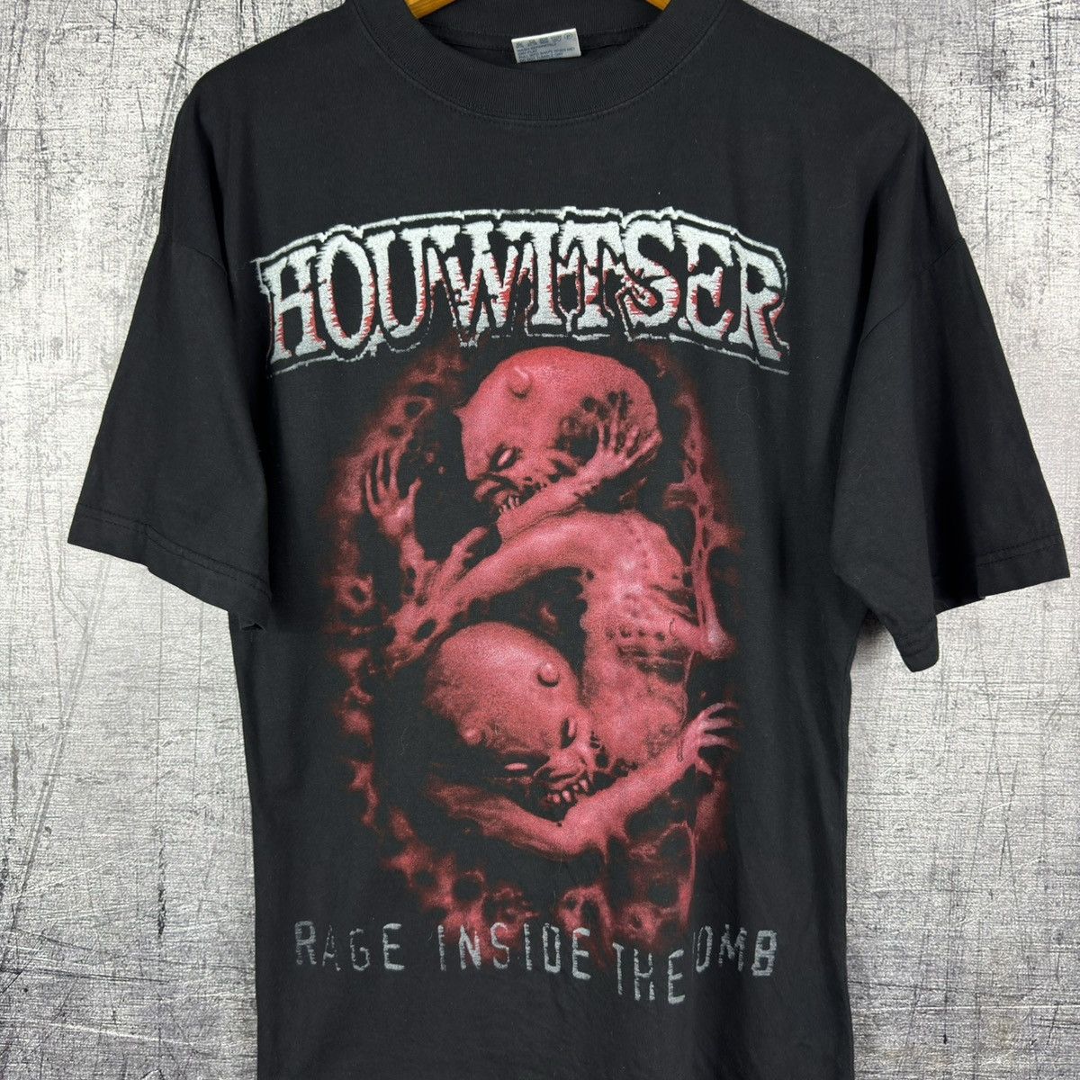 Band Tees Vintage 2002 Houwitser Rage Inside the Womb T Shirt tee Size US XL / EU 56 / 4 - 2 Thumbnail