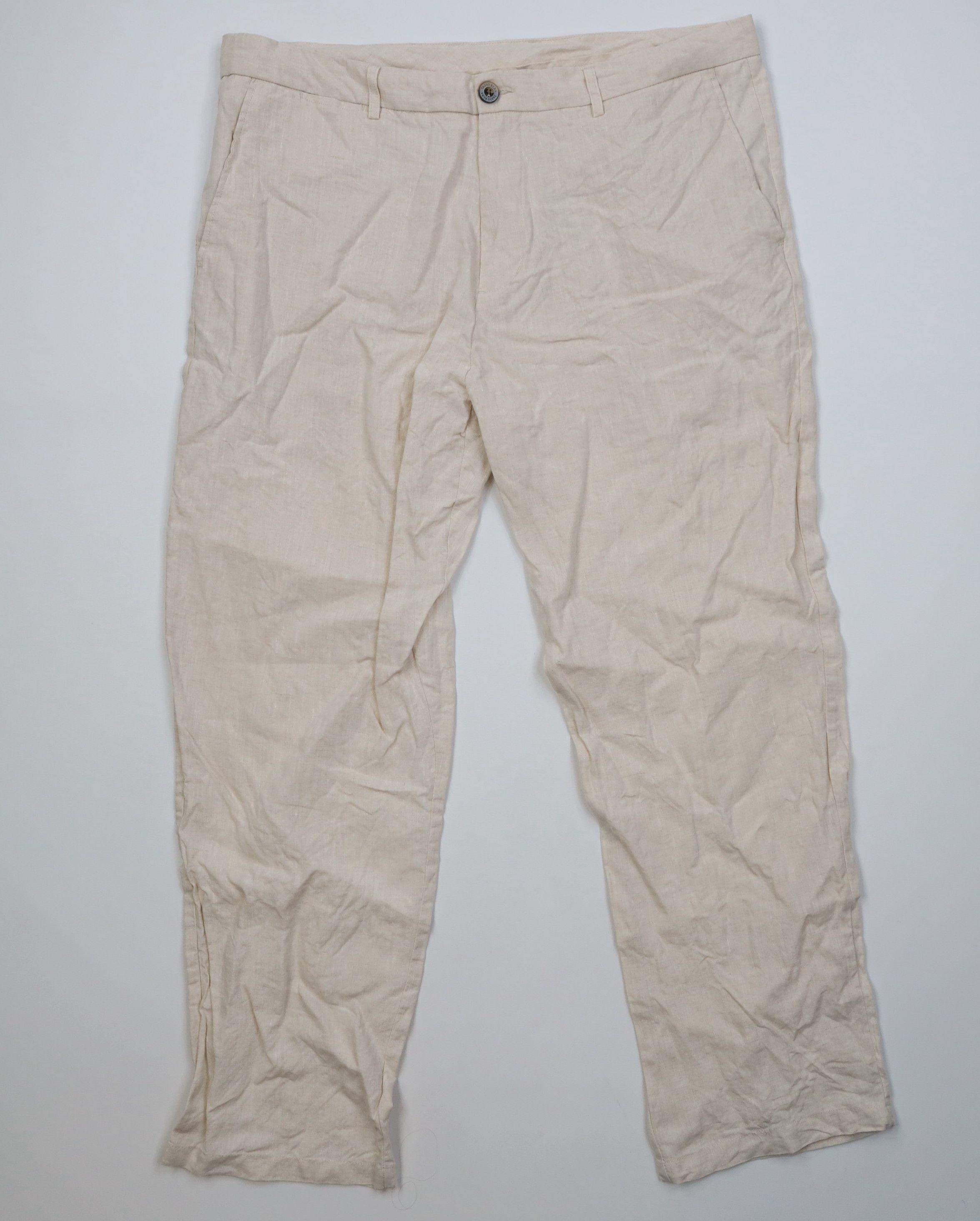 Vintage Vintage 90s Y2K Streetwear Beach Chino Pants Trousers Beige Size US 36 / EU 52 - 1 Thumbnail