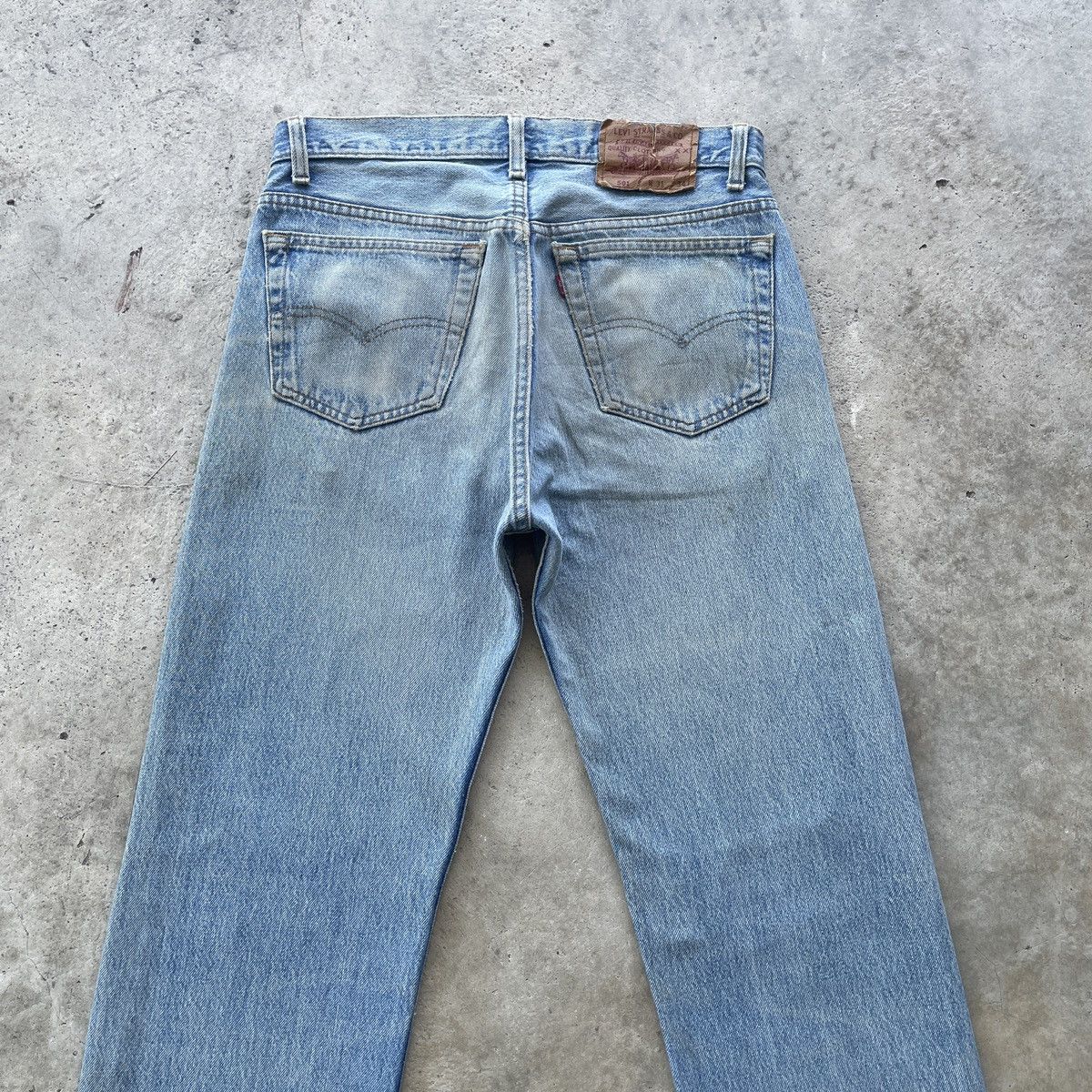 Jean 90s Vintage Levi’s 501 Rusty USA Jeans Distress Faded Pants Size US 31 - 12 Thumbnail
