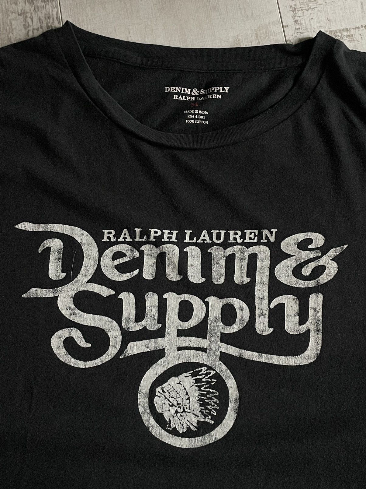 Denim & Supply Ralph Lauren × Polo Ralph Lauren × Vintage Vintage Denim Supply Ralph Lauren T-Shirt Indiano Logo RARE Size US M / EU 48-50 / 2 - 3 Thumbnail