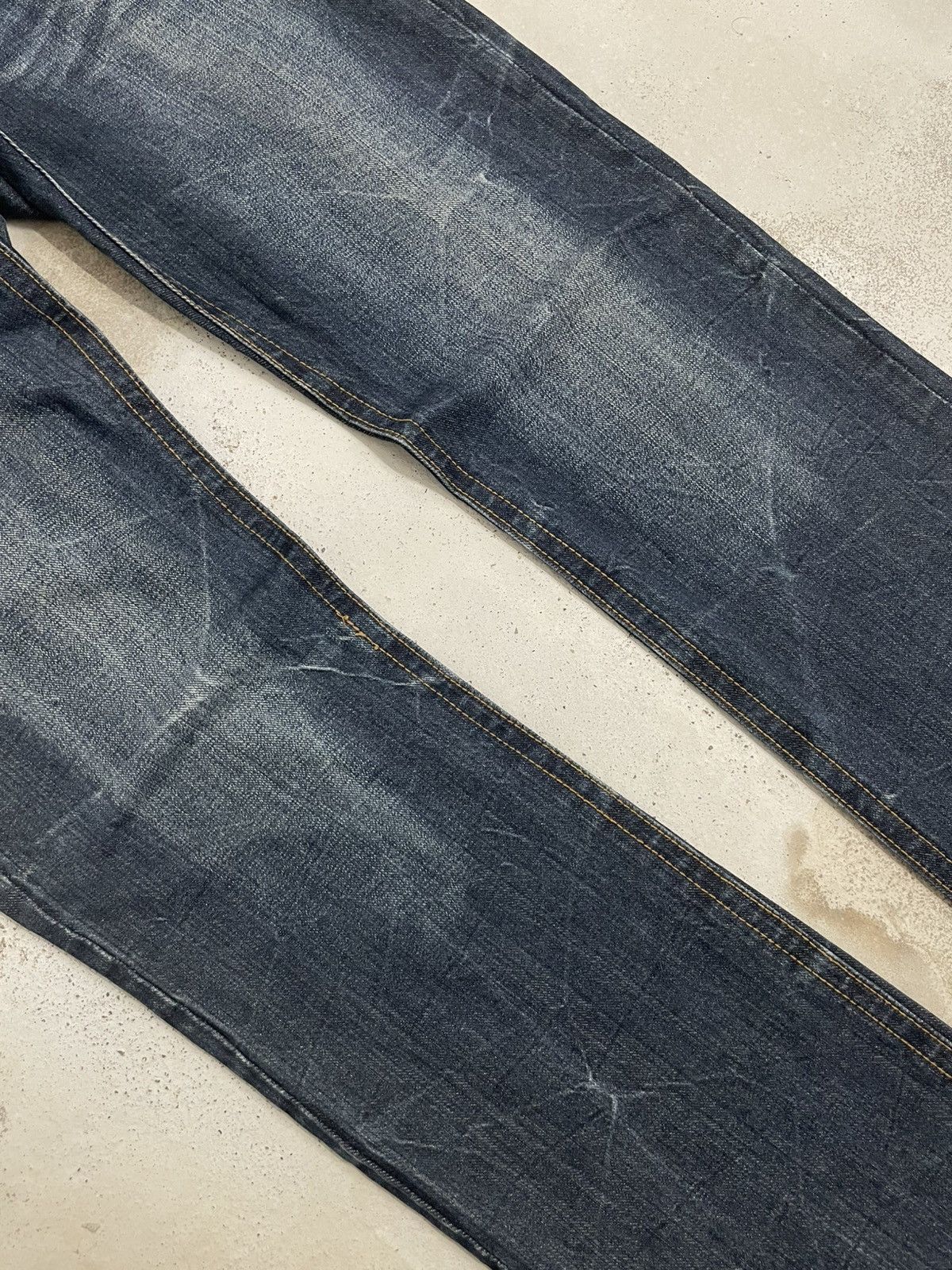 Designer × Japanese Brand Y2K Graffiti Embroidery Honeycomb Whisker Button Denim Size US 33 - 4 Thumbnail
