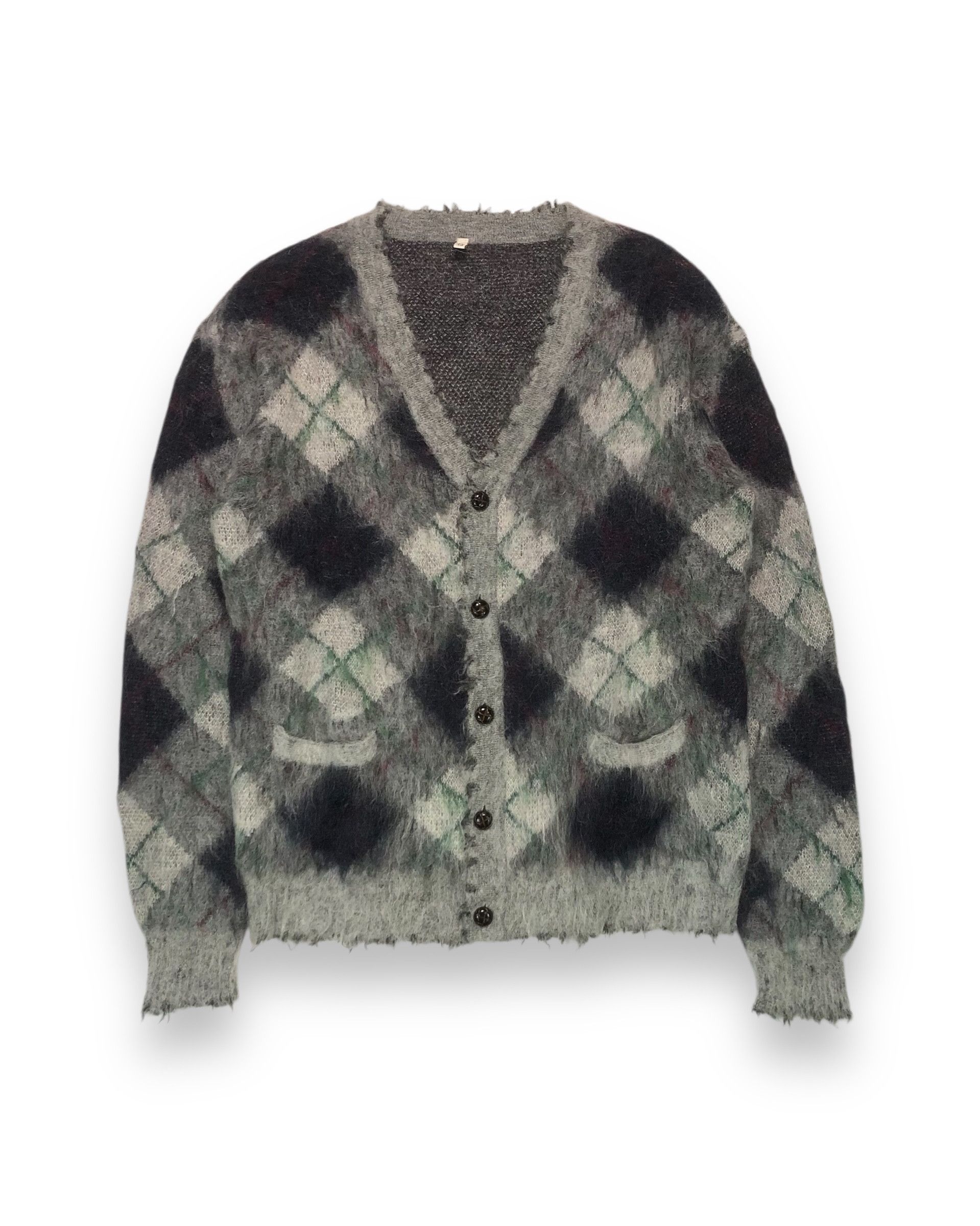 R13 R13 Fluffy Plaid Oversized Distressed Edge Cardigans Size XS / US 0-2 / IT 36-38 - 1 Thumbnail