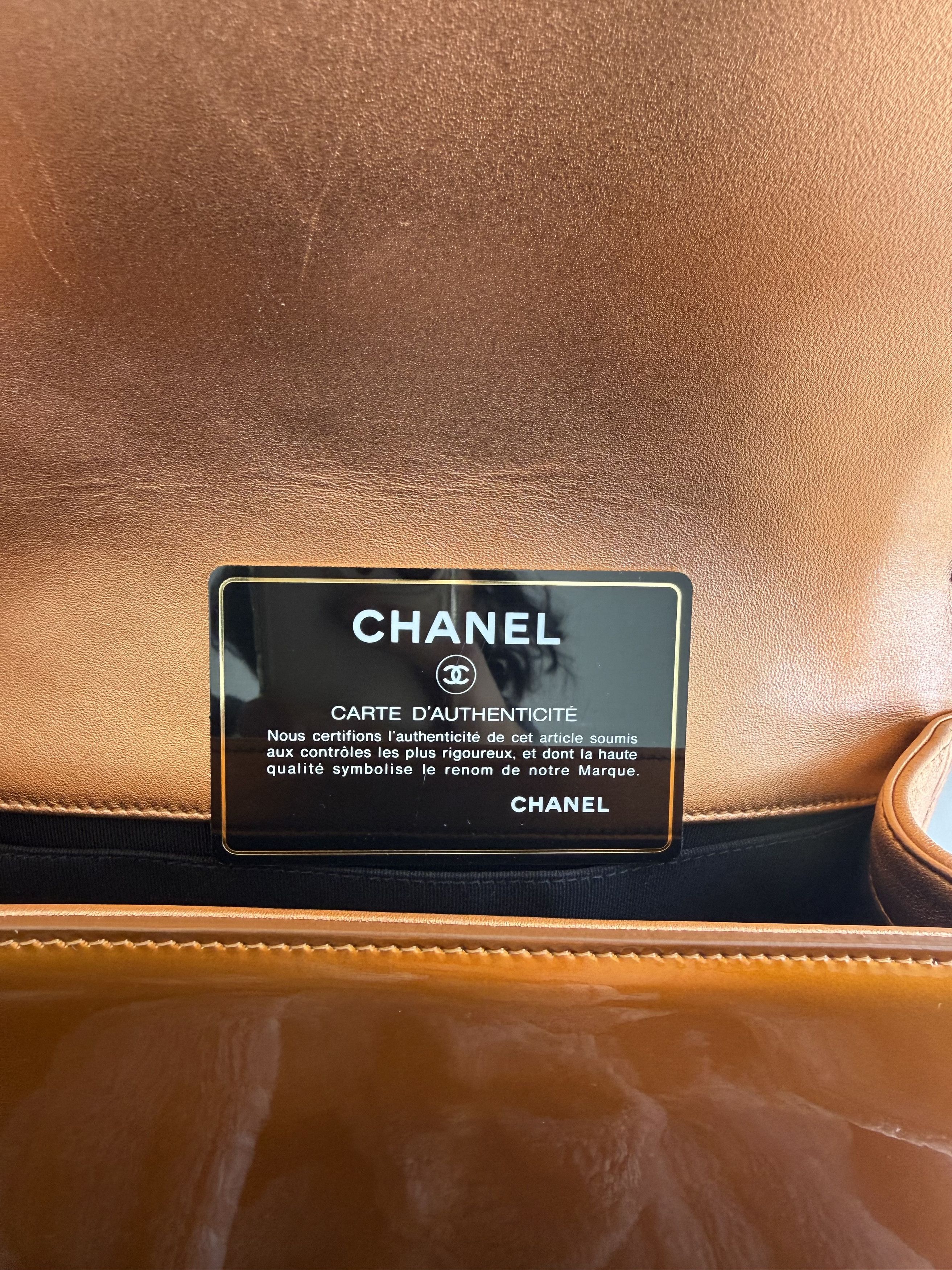 Chanel Chanel Boy Bag Metallic Bronze Quilted, Rare Edition Size ONE SIZE - 7 Thumbnail