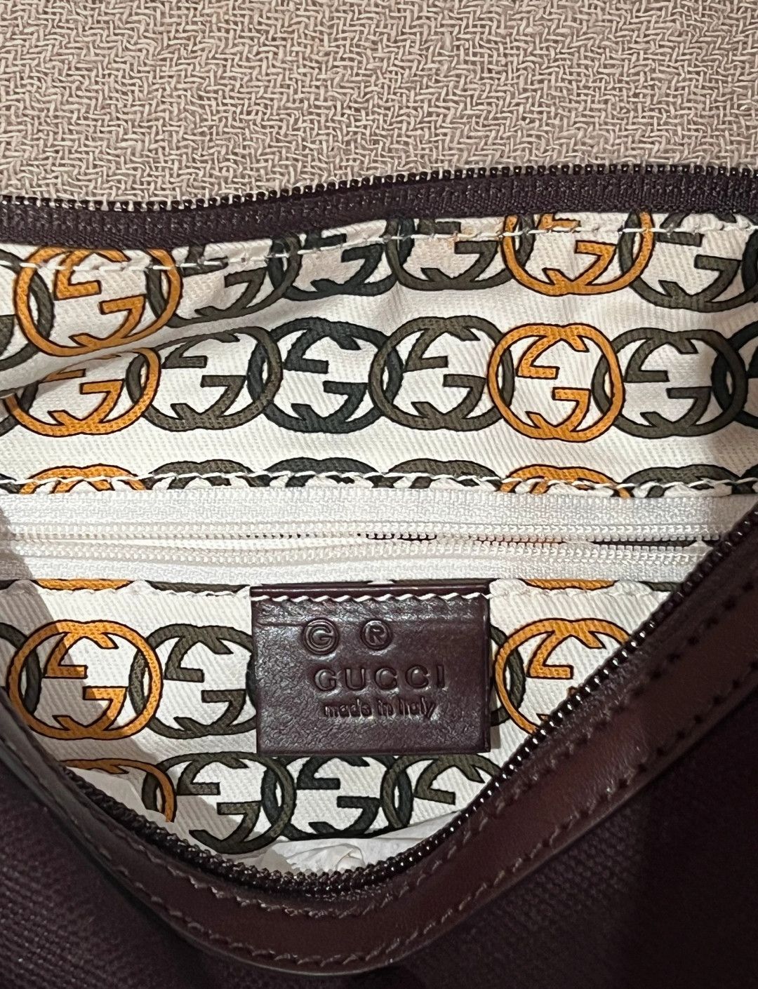 Gucci Gucci shoulder bag in brown canvas Size ONE SIZE - 8 Thumbnail