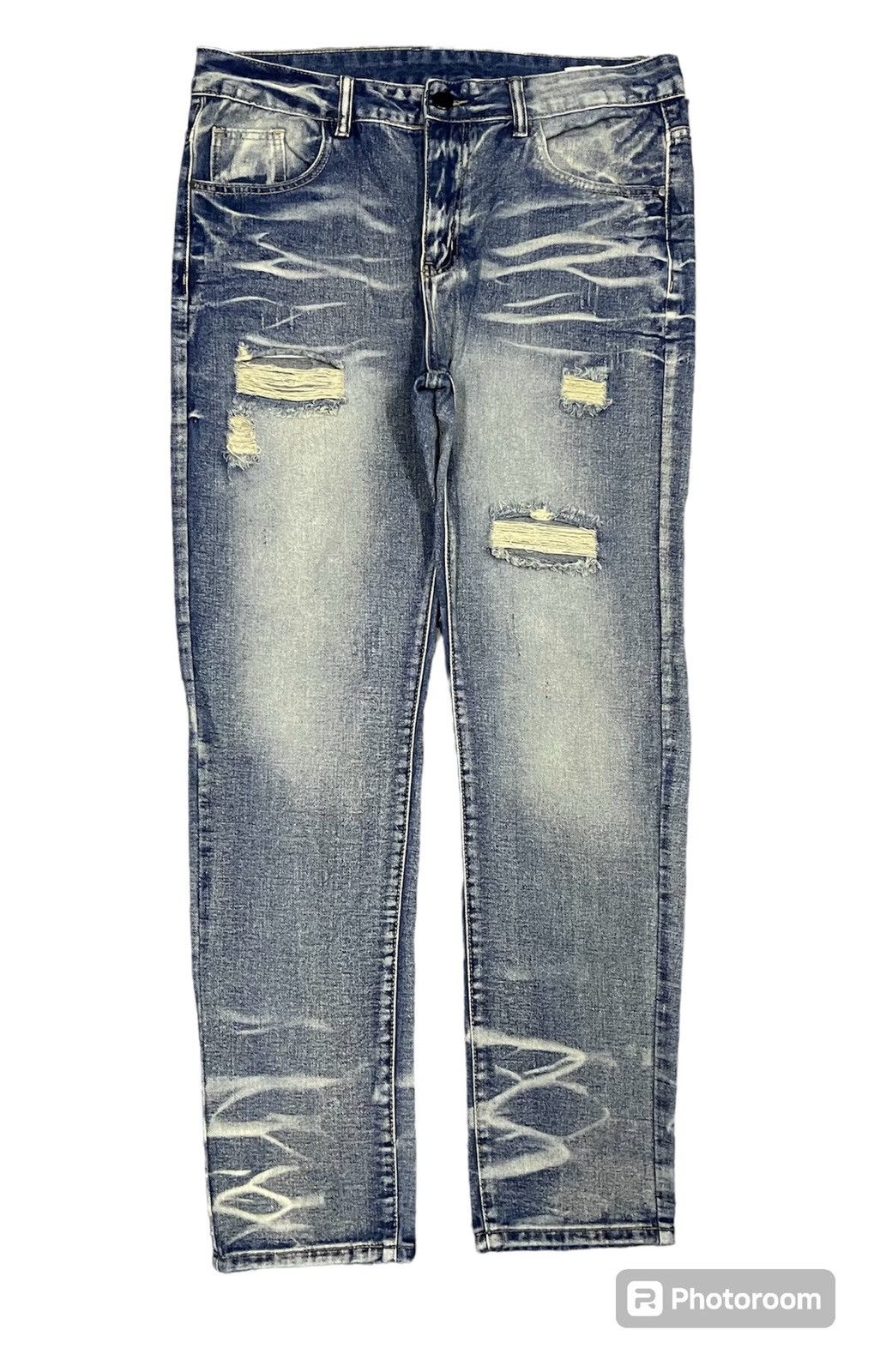 If Six Was Nine HYSTERIC GLAMOUR INSPIRED JAPANESE UNBRAND DENIM DISTRESSED Size US 33 - 2 Thumbnail