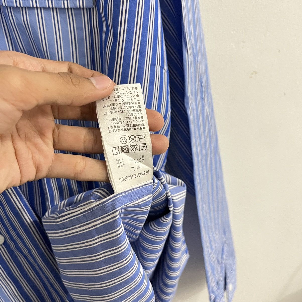 Kangol Kangol Blu Striped Button Up Size US L / EU 52-54 / 3 - 6 Thumbnail