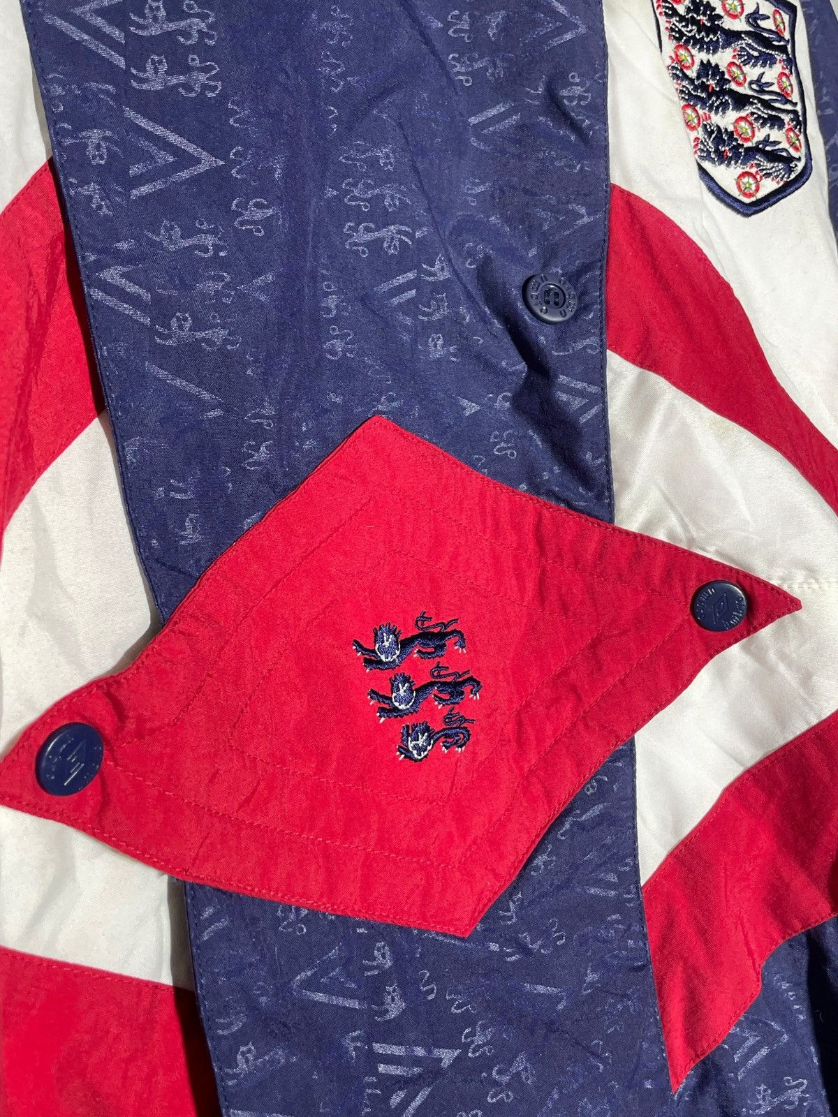Umbro × Vintage England 1992 Umbro Vintage Y2k Streetwear Tracksuit Jacket Size US L / EU 52-54 / 3 - 6 Thumbnail