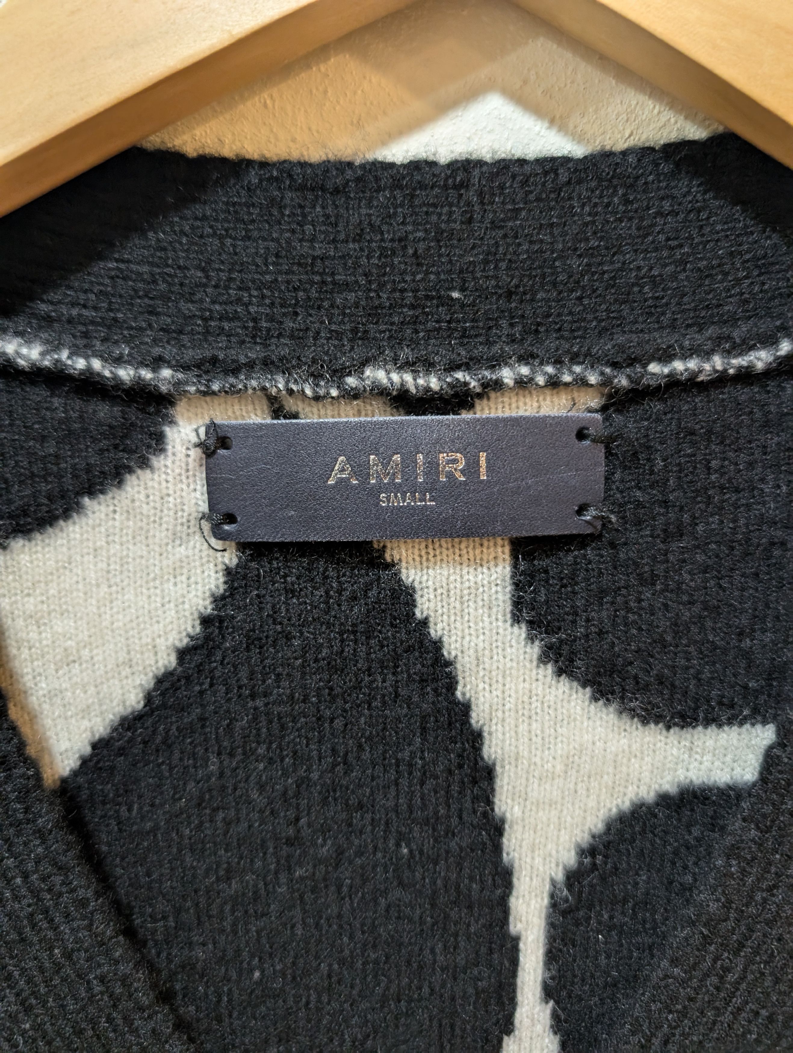 Amiri Hearts Jacquard Cashmere Cardigan Size US M / EU 48-50 / 2 - 4 Thumbnail