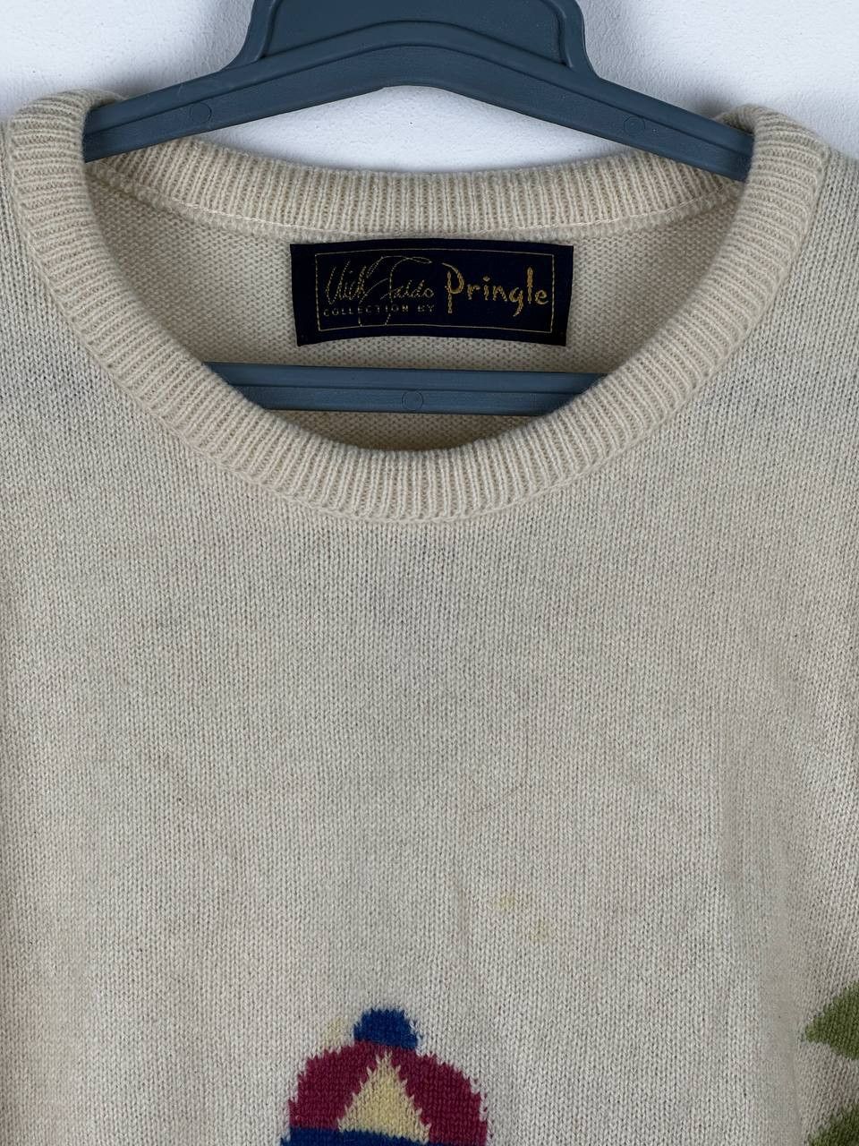 Pringle Of Scotland × Vintage Vintage Pringle Sports Pure Wool Abstract Geometric Sweater Size US L / EU 52-54 / 3 - 8 Thumbnail