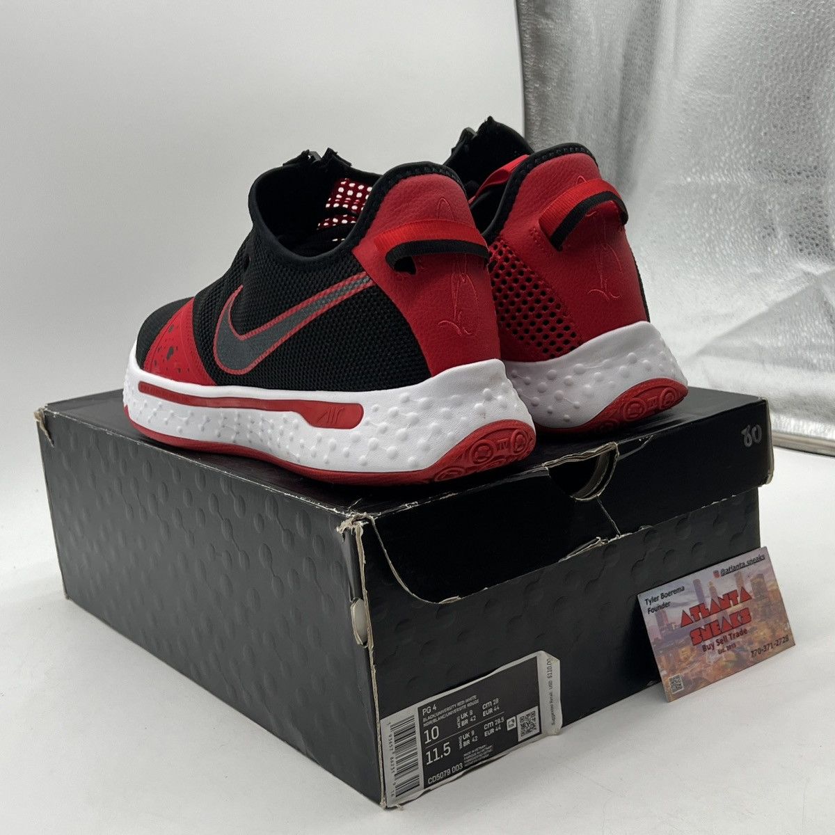 Nike Pg 4 bred Size US 10 / EU 43 - 4 Thumbnail