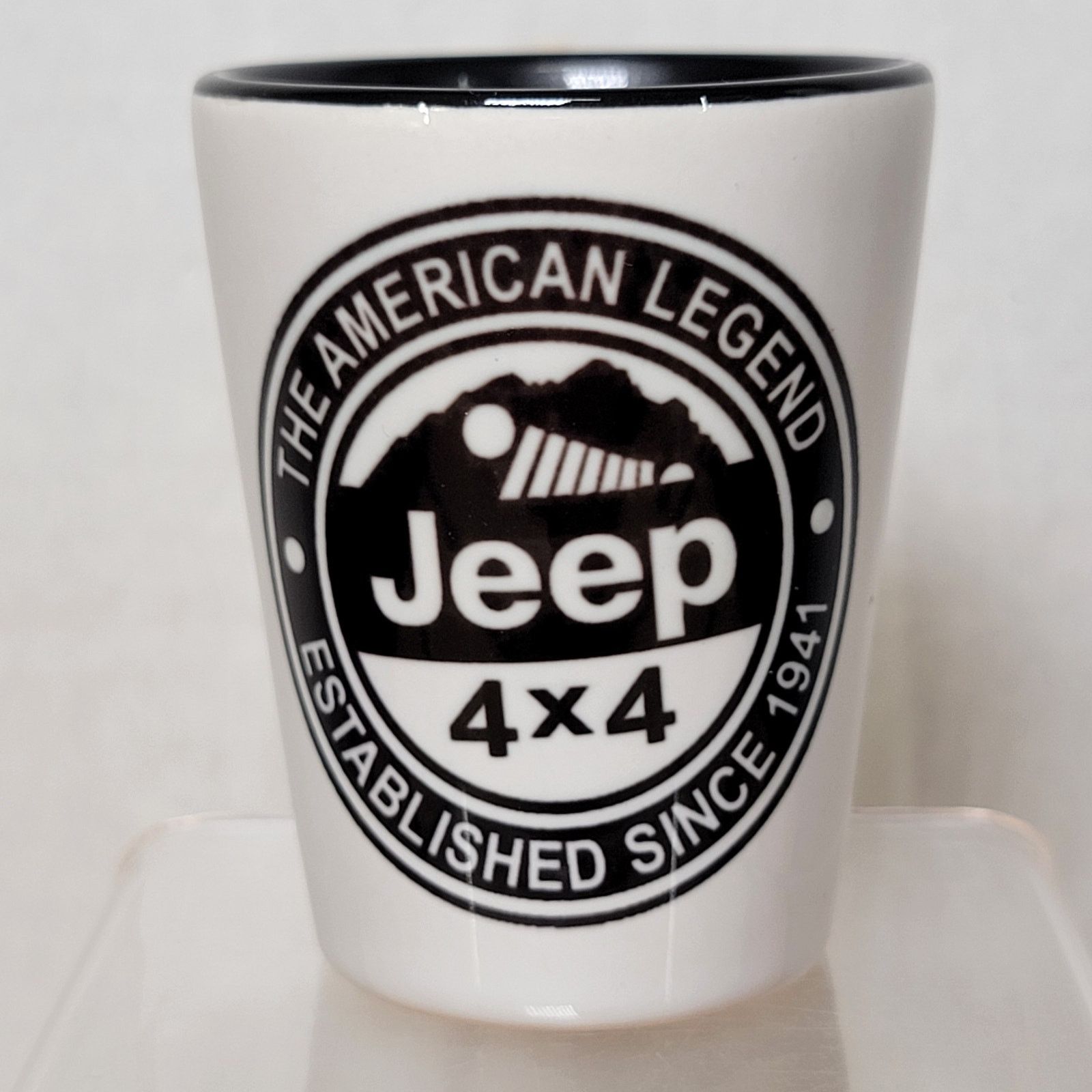 Jeep Jeep 4X4 B&W Ceramic Shot Glass Size ONE SIZE - 1 Thumbnail