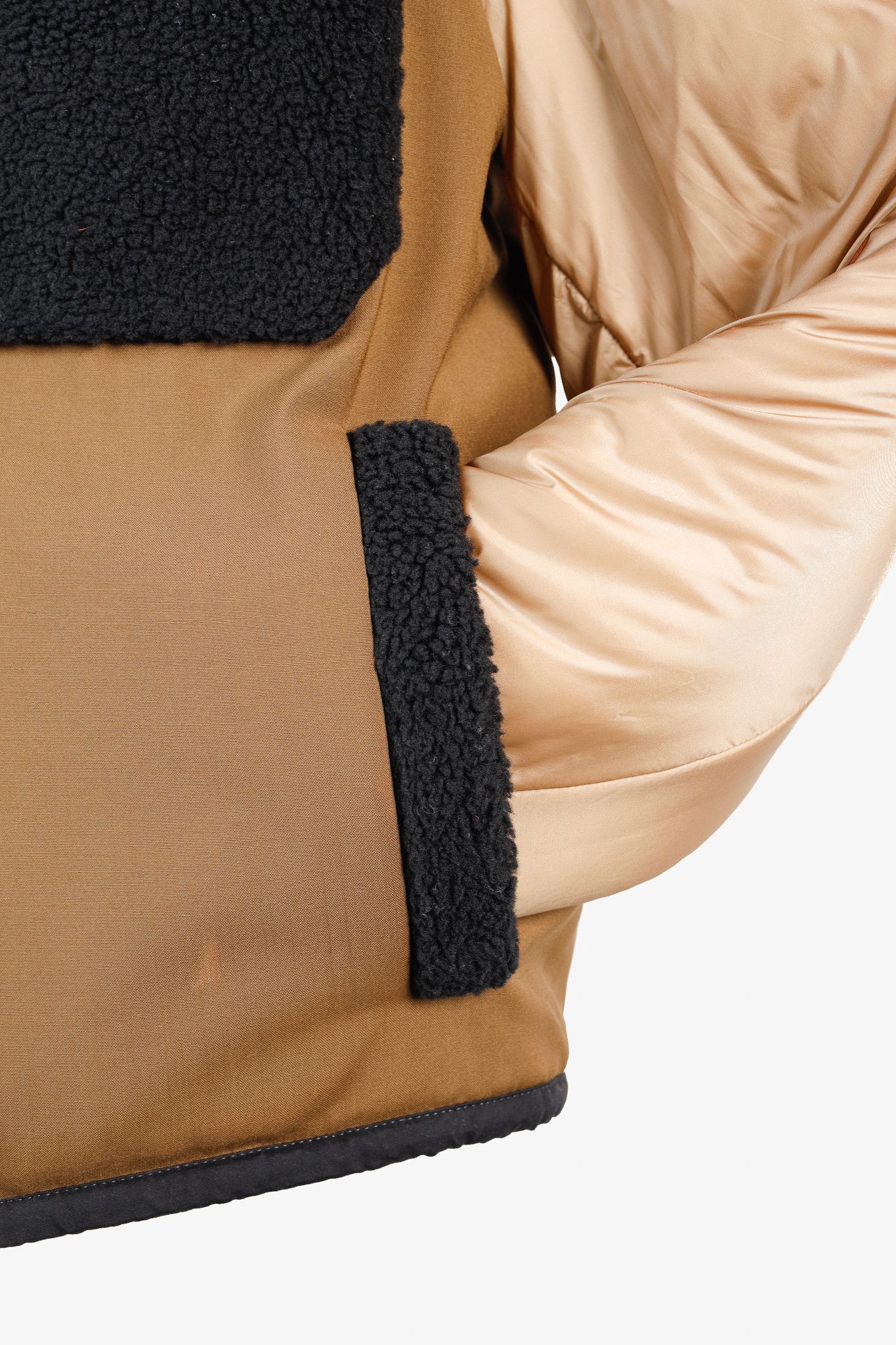 Fendi Fendi Reversible Black Wool Fleece & Brown Patchwork Jacket Size US S / EU 44-46 / 1 - 14 Thumbnail