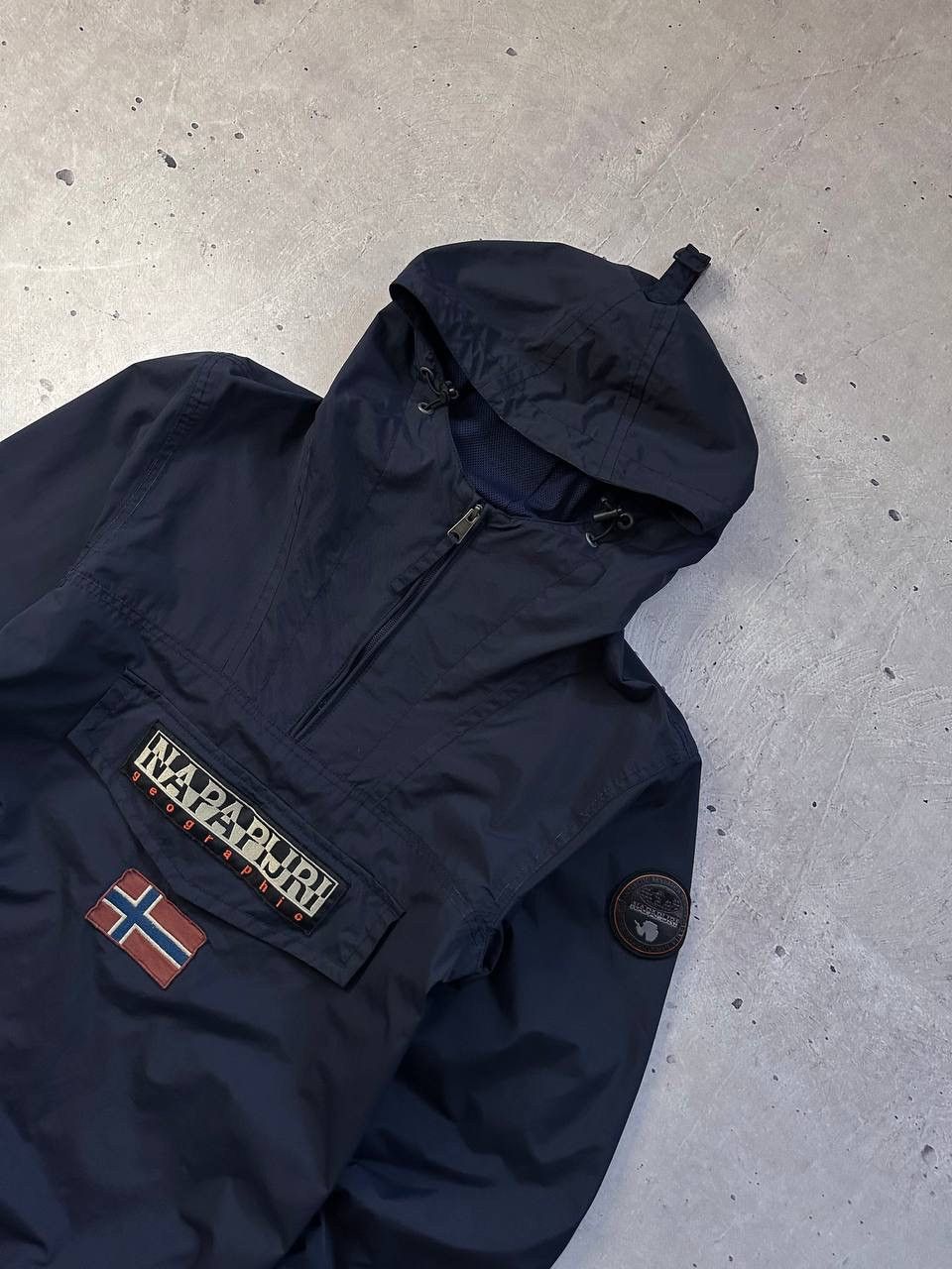 Napapijri × Vintage Napapijri Geographic Men’s Jacket Norway Anorak Windbreaker Size US S / EU 44-46 / 1 - 2 Thumbnail