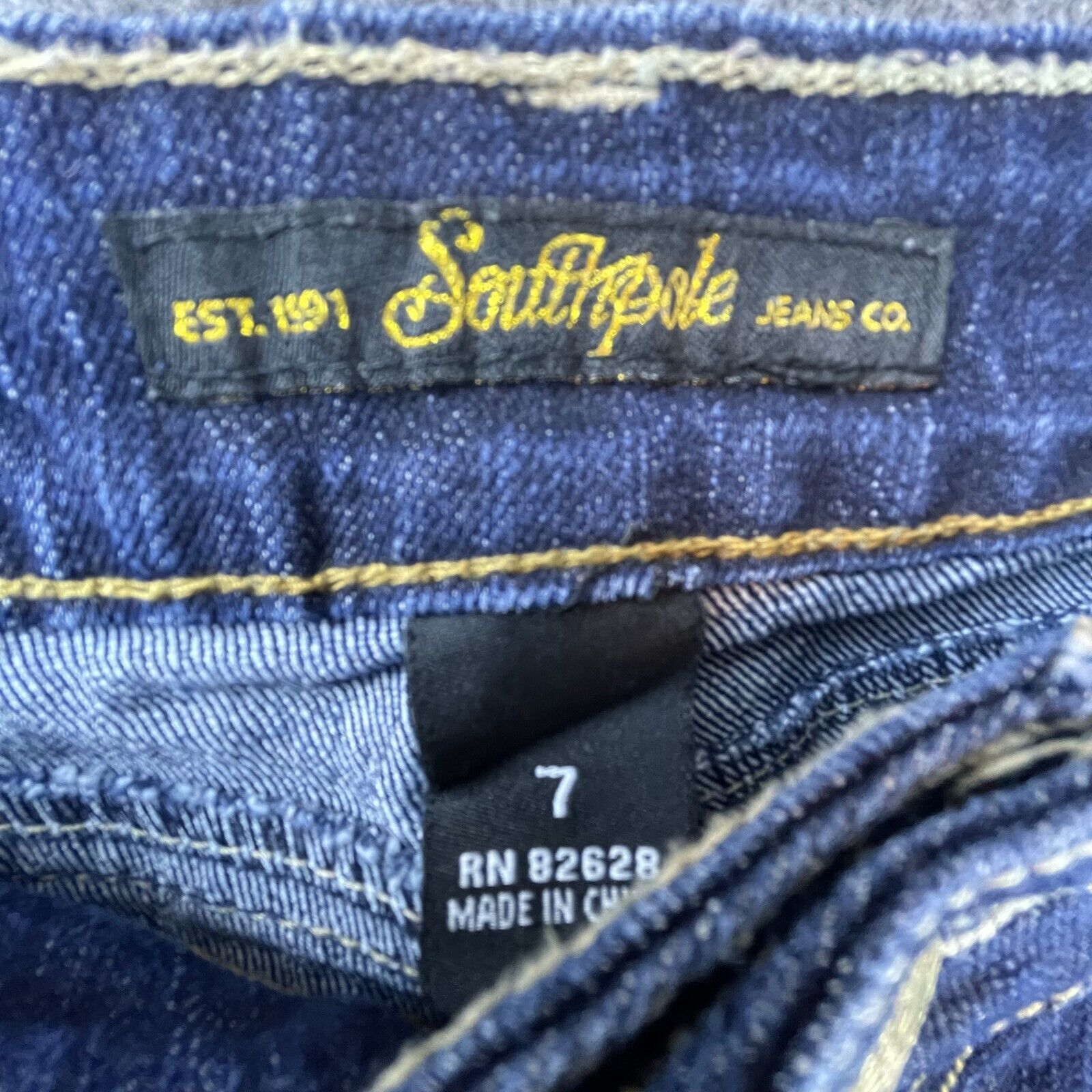 Southpole Southpole Jean Shorts Womens 7 Butterfly Embroidered Y2K 90s Size 29" - 4 Thumbnail