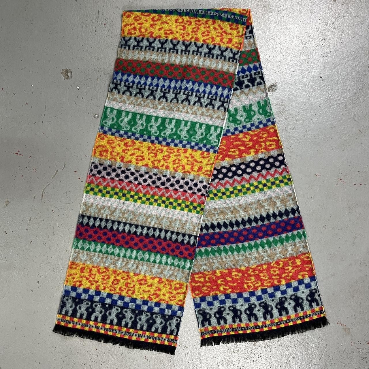 image of Walter Van Beirendonck Multi Wool Scarf, Men's