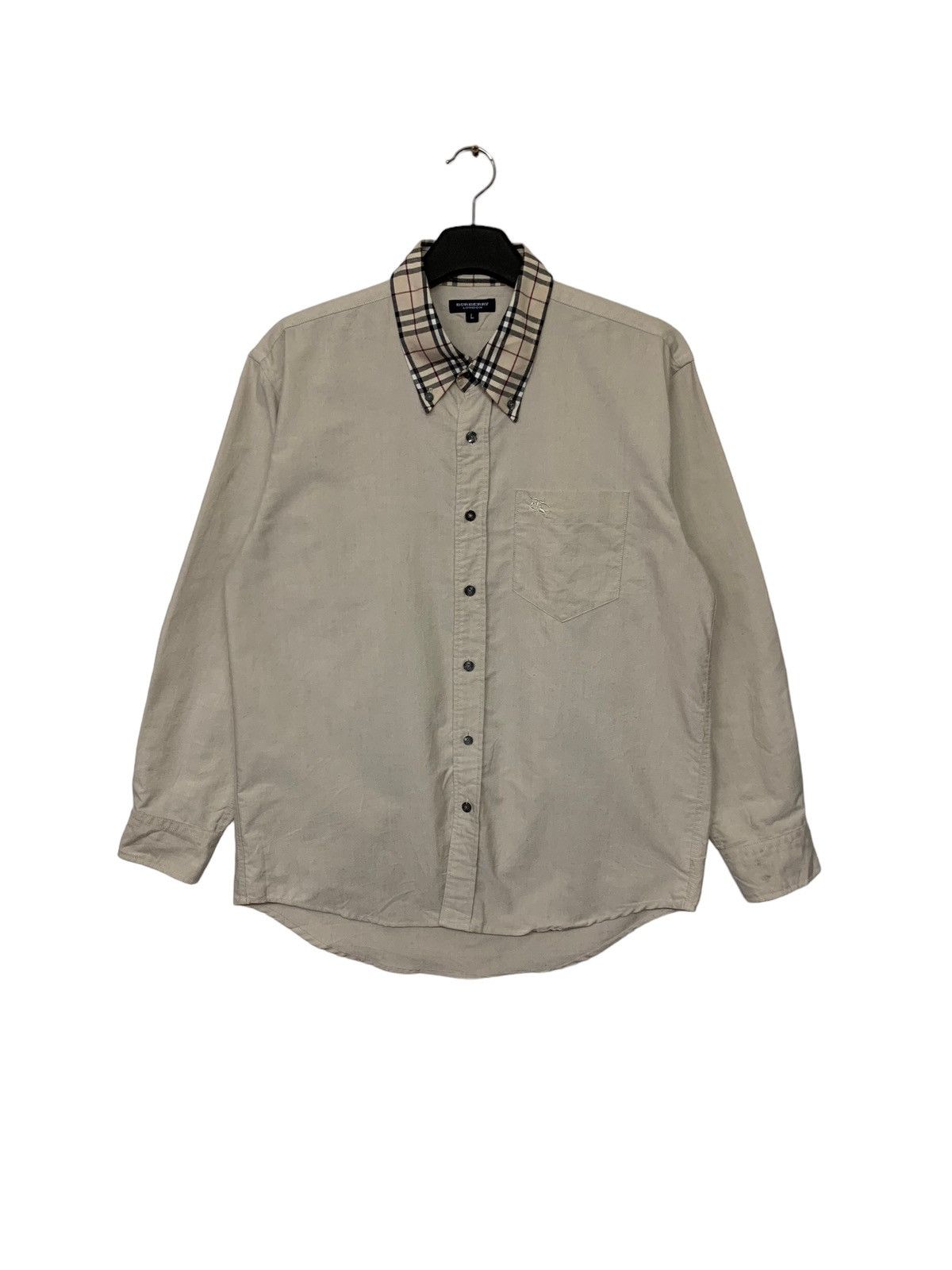 RARE BURBERRY NOVA CHECK BUTTON UP SHIRT